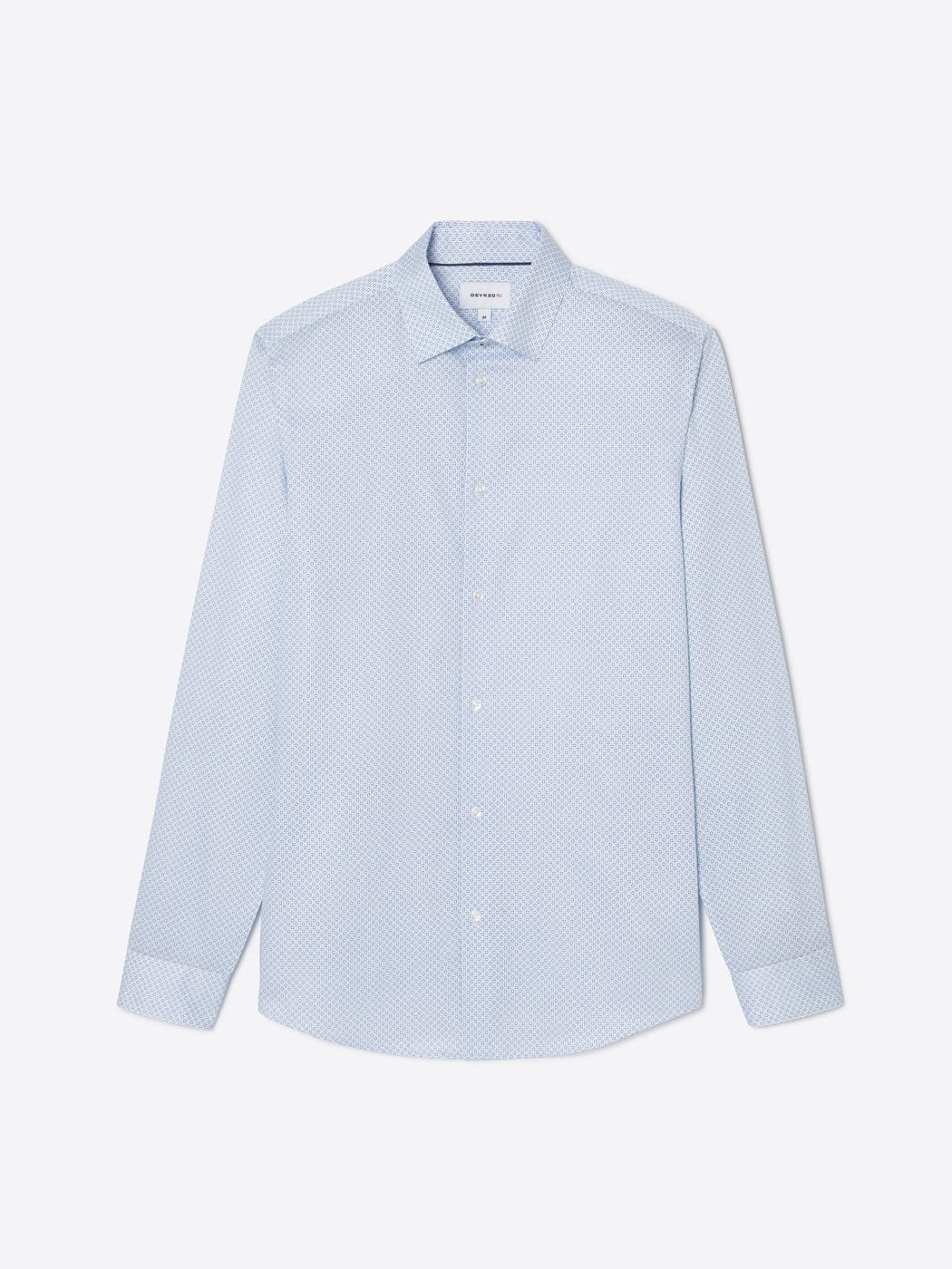 Chemise slim Ă motif en coton - Image 3