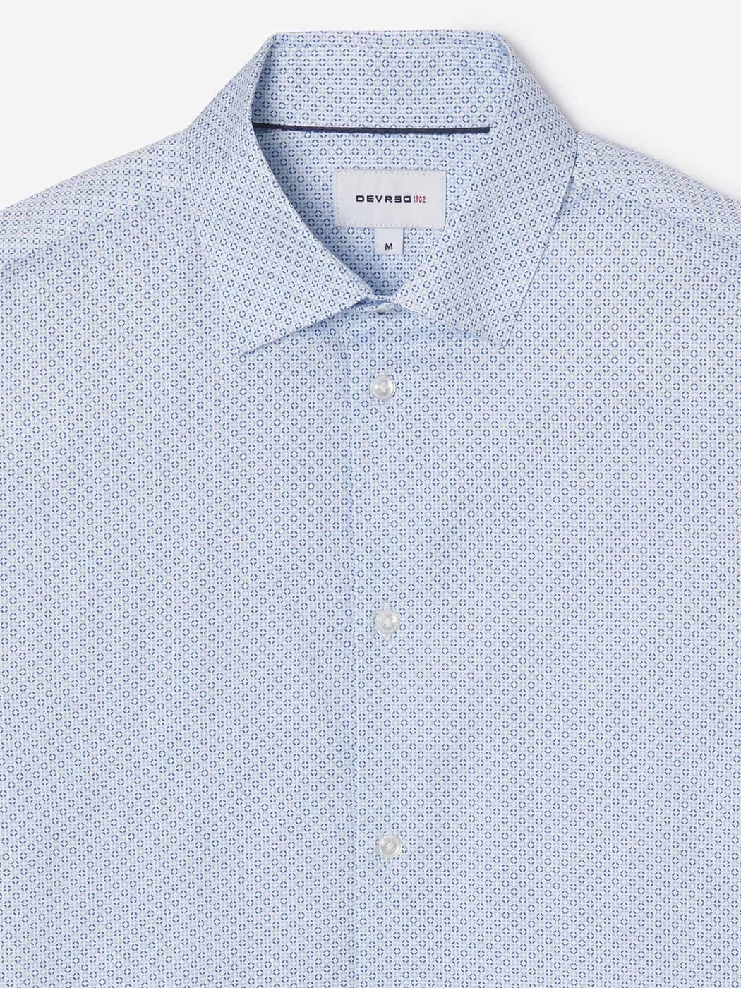 Chemise slim Ă motif en coton - Image 5