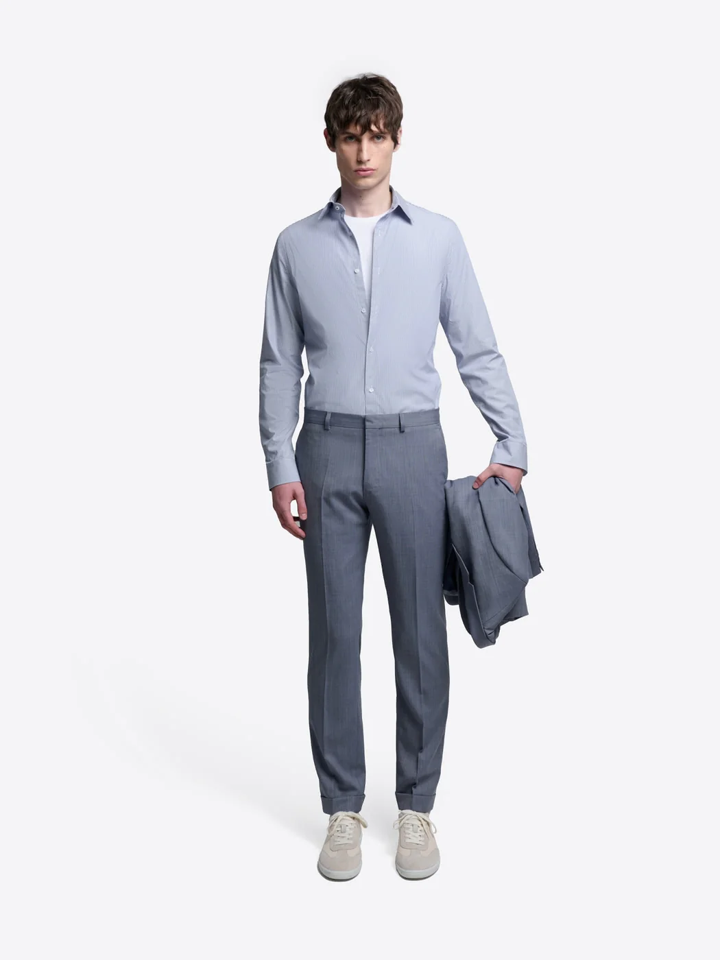 Chemise slim rayée en coton - Image 4