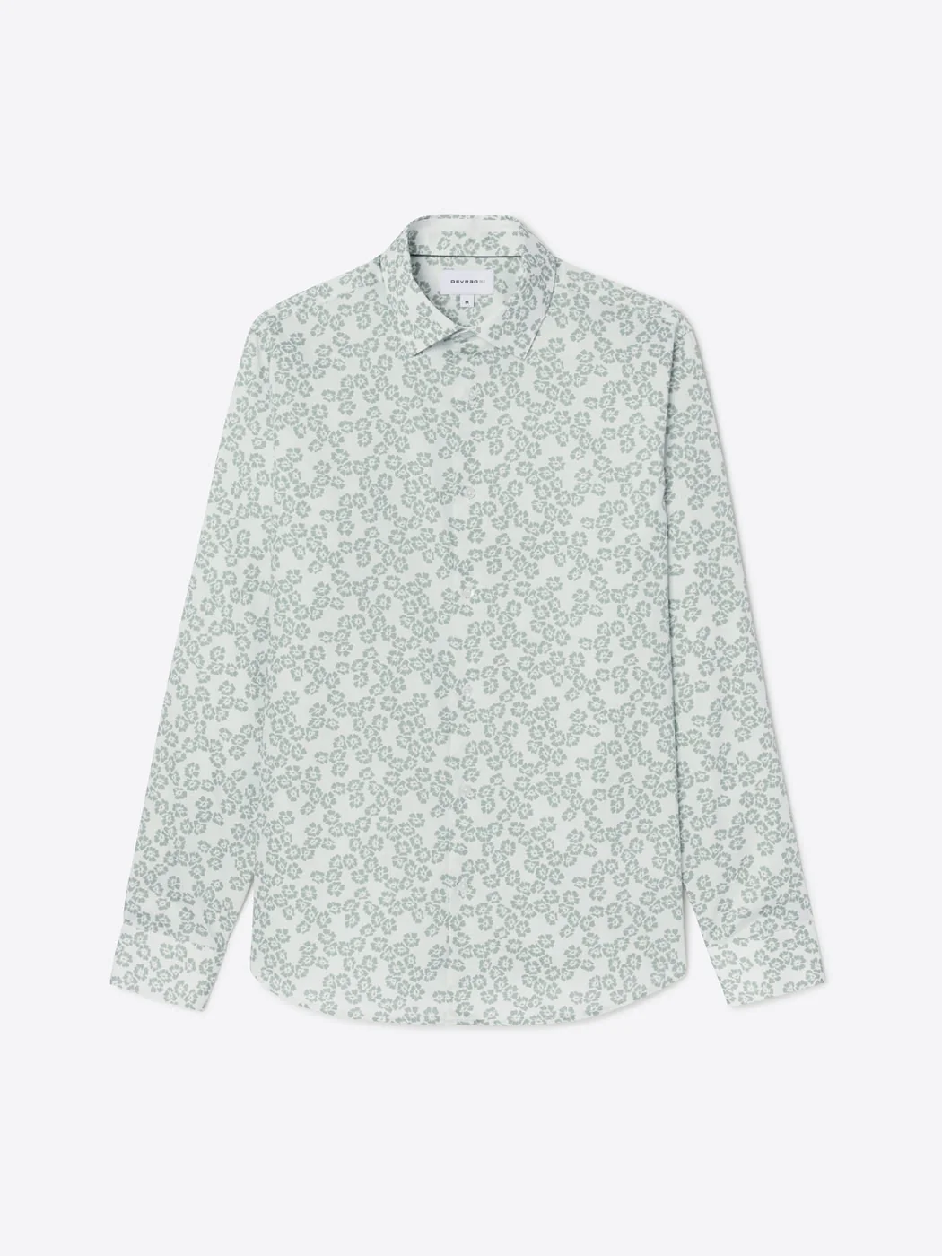 Chemise slim fleurie en coton - Image 3