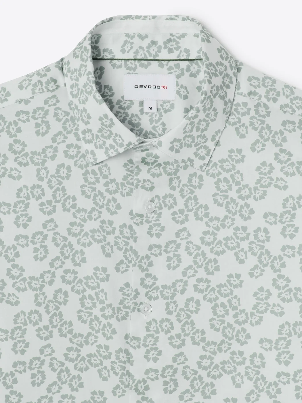 Chemise slim fleurie en coton - Image 5