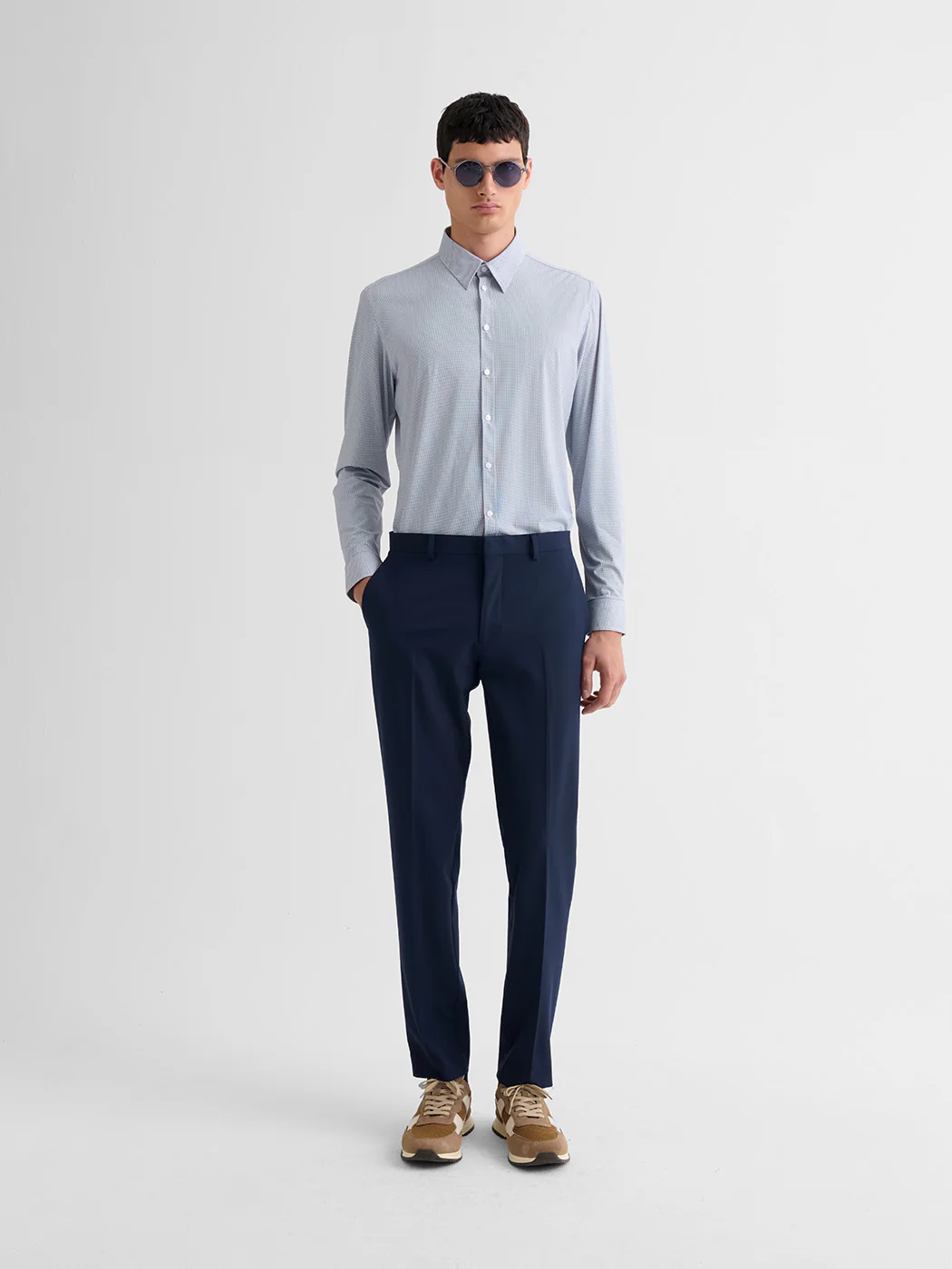 Chemise extraslim stretch Ă motif - Image 4
