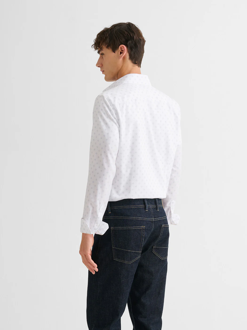 Chemise extraslim sans repassage à motif - Image 2