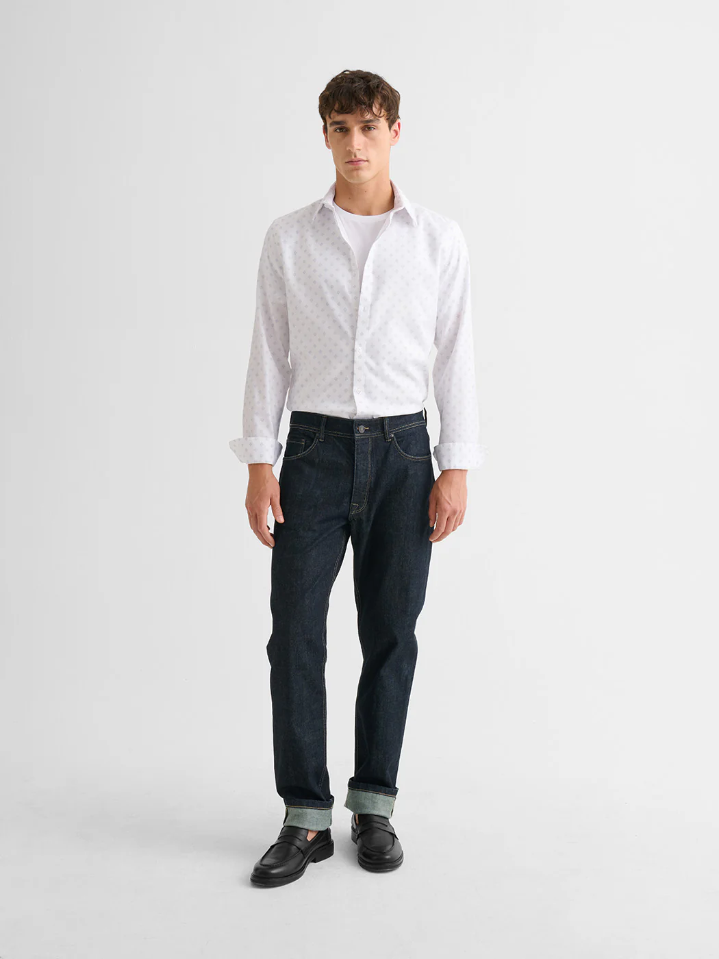 Chemise extraslim sans repassage à motif - Image 3