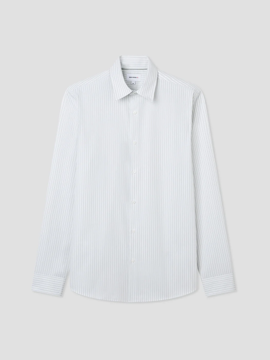 Chemise slim en coton rayée - Image 3