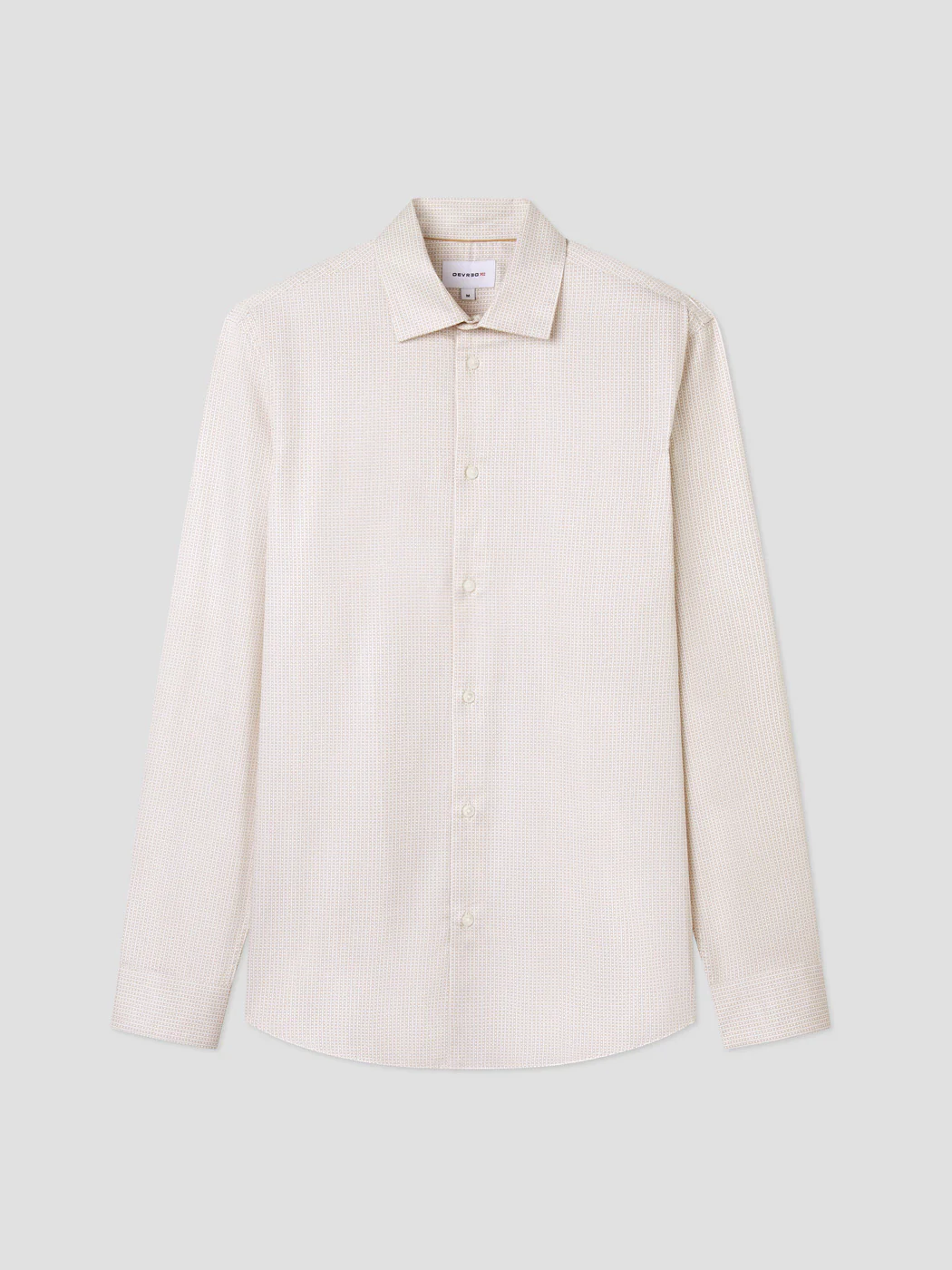 Chemise slim en coton à motif - Image 3