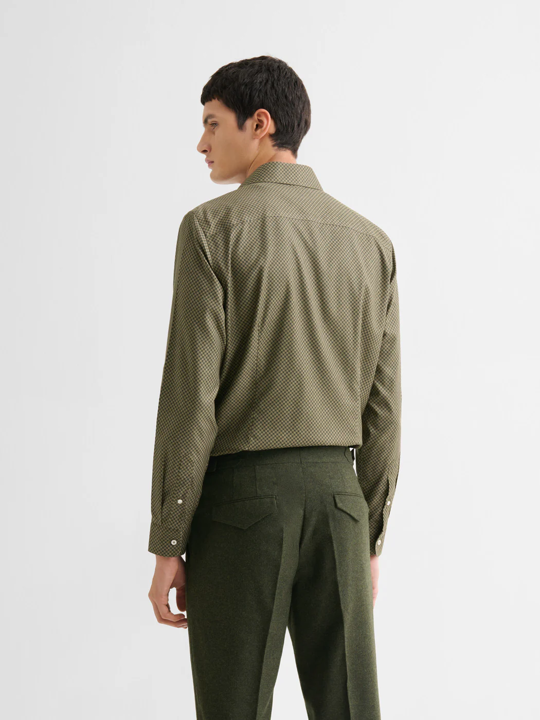 Chemise slim sans repassage Ă motif - Image 2