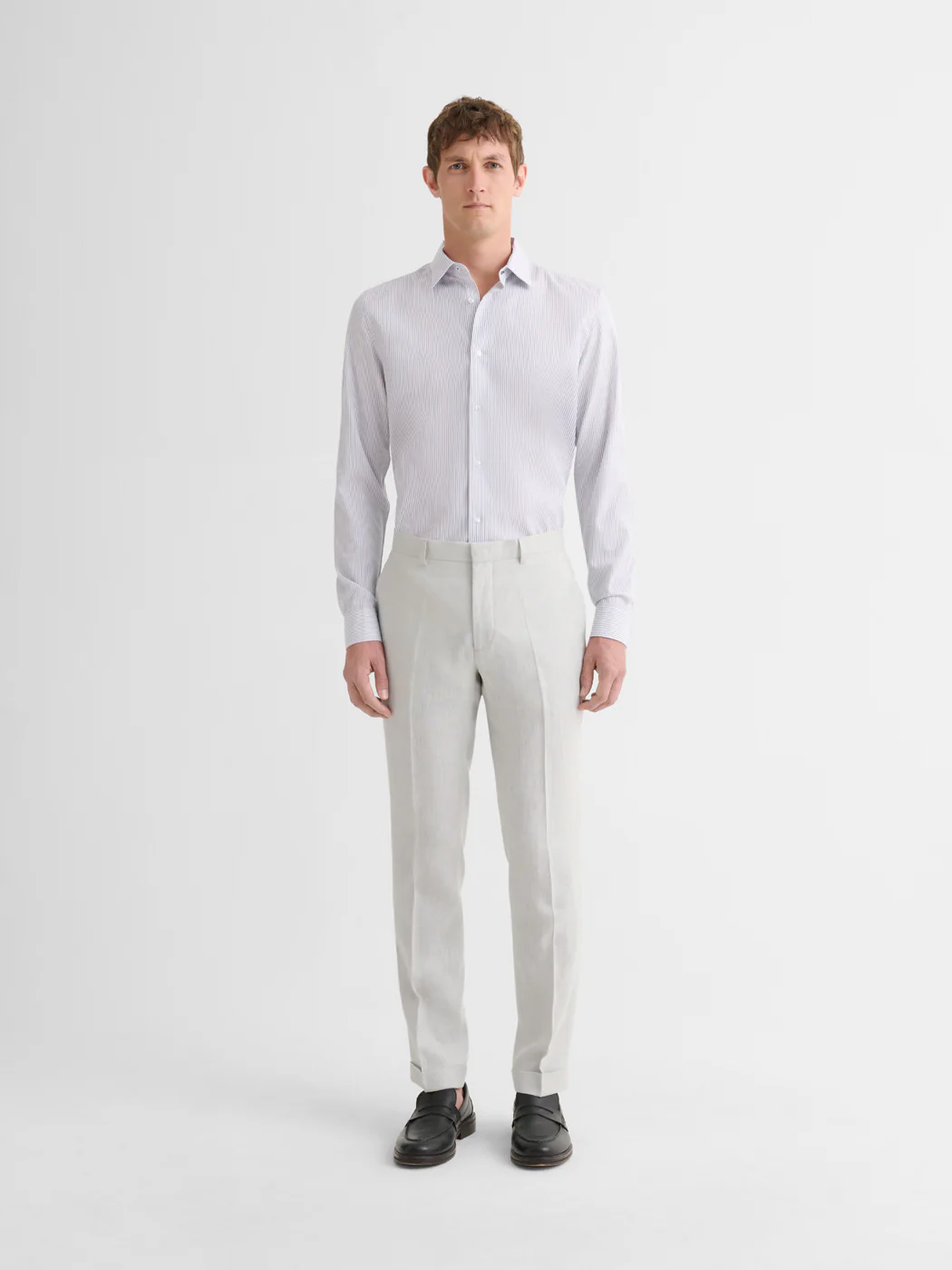 Chemise slim sans repassage rayée - Image 4