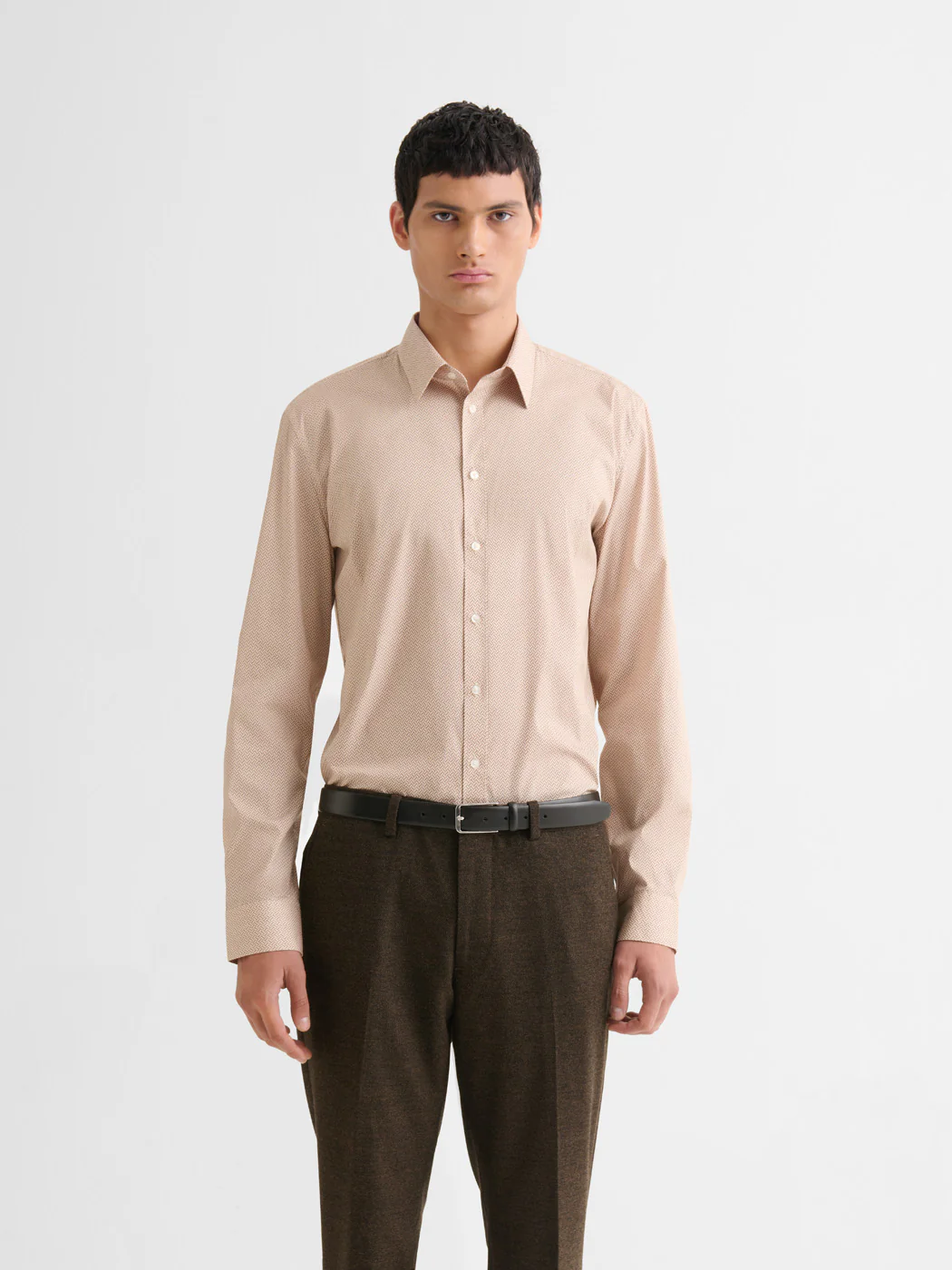 Chemise extraslim stretch Ă motif