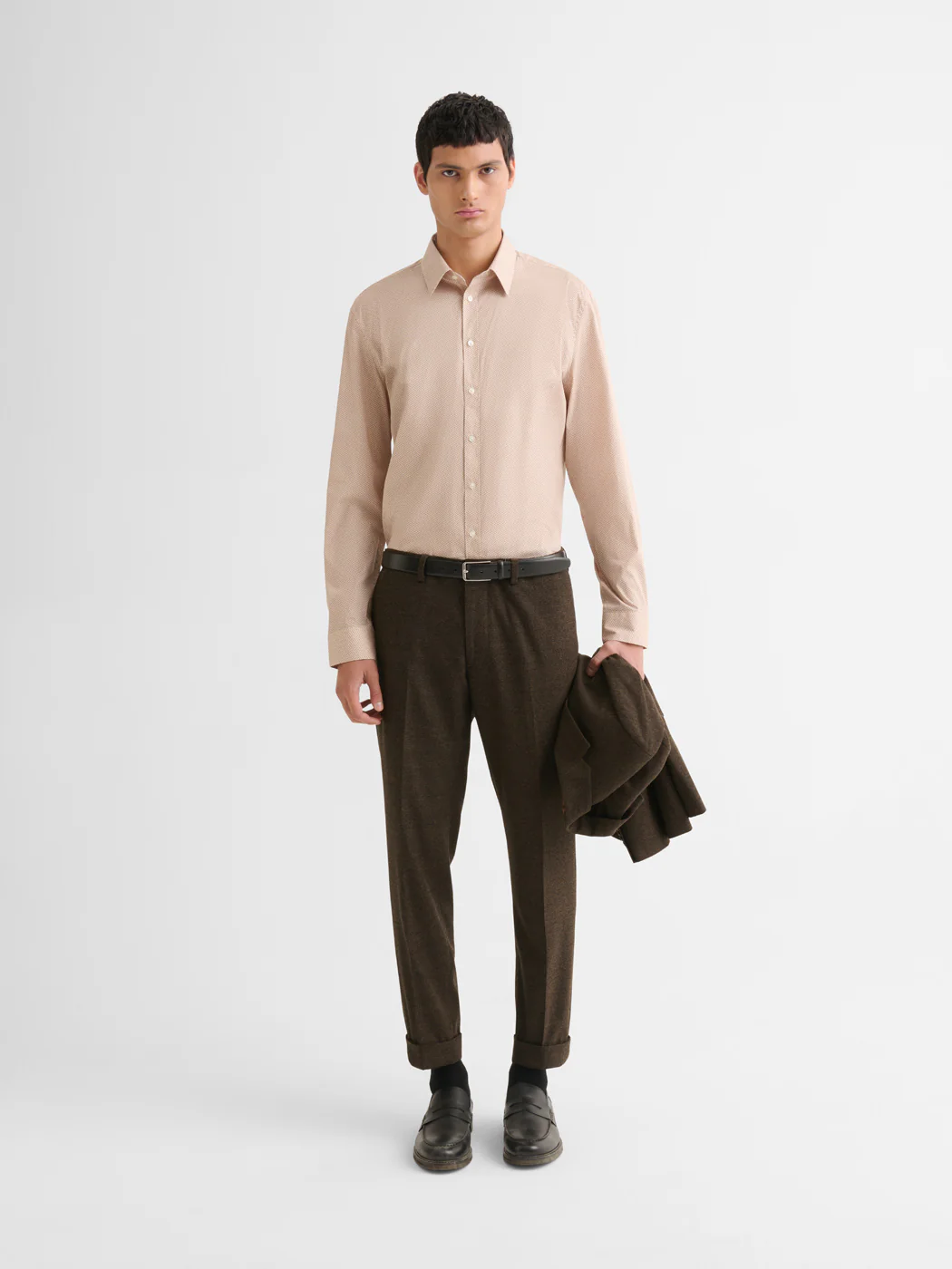 Chemise extraslim stretch Ă motif - Image 3