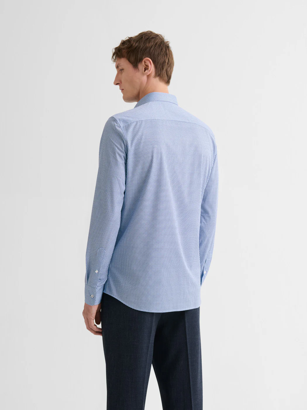 Chemise extraslim tissu traveler à motif - Image 2