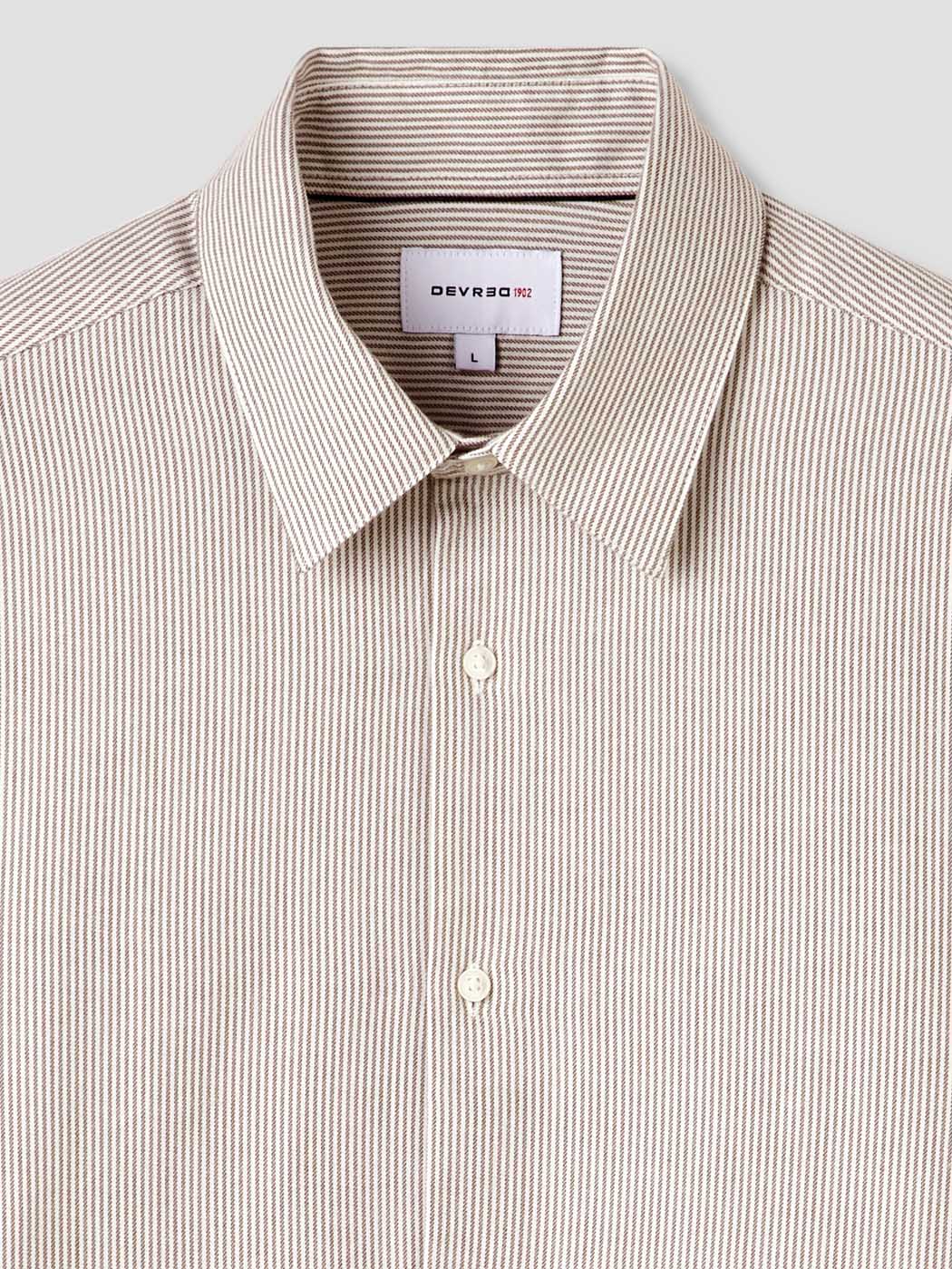 Chemise slim en coton laine - Image 5