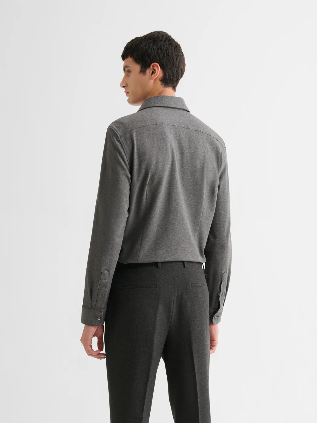 Chemise extraslim stretch en jersey - Image 2