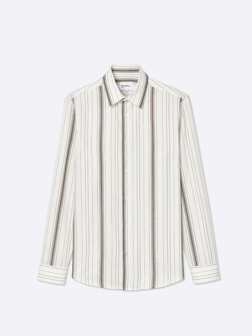 Chemise slim rayée en coton - Image 3
