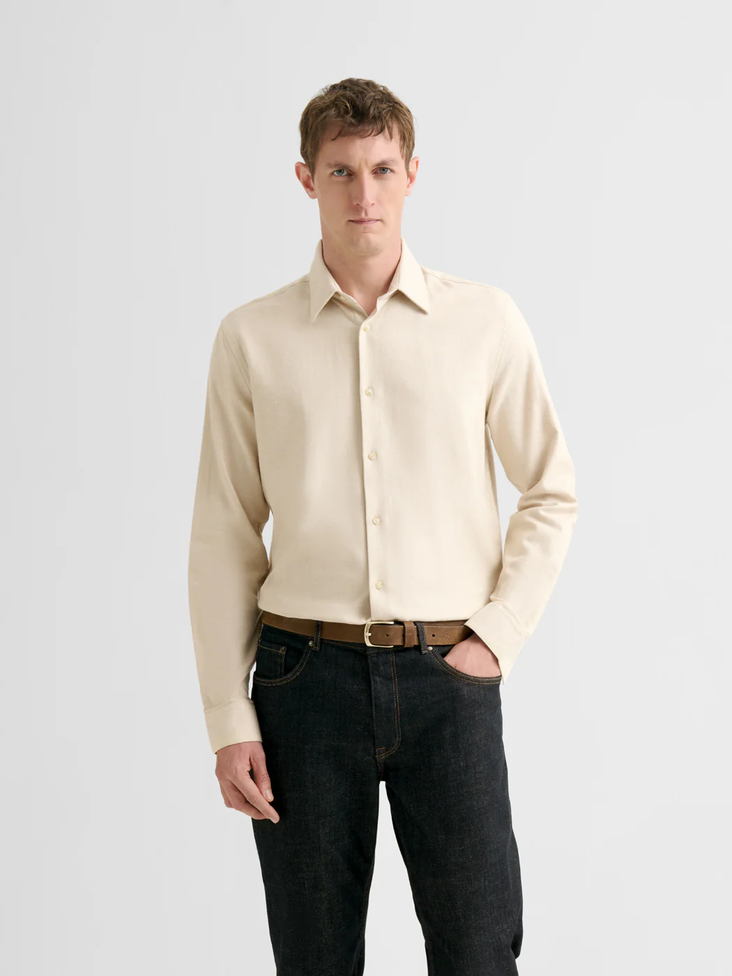 Chemise slim en coton