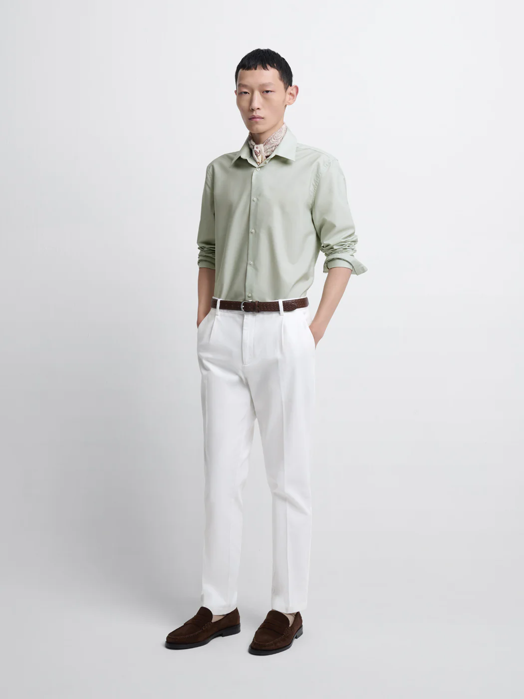 Chemise slim en coton double retors - Image 4