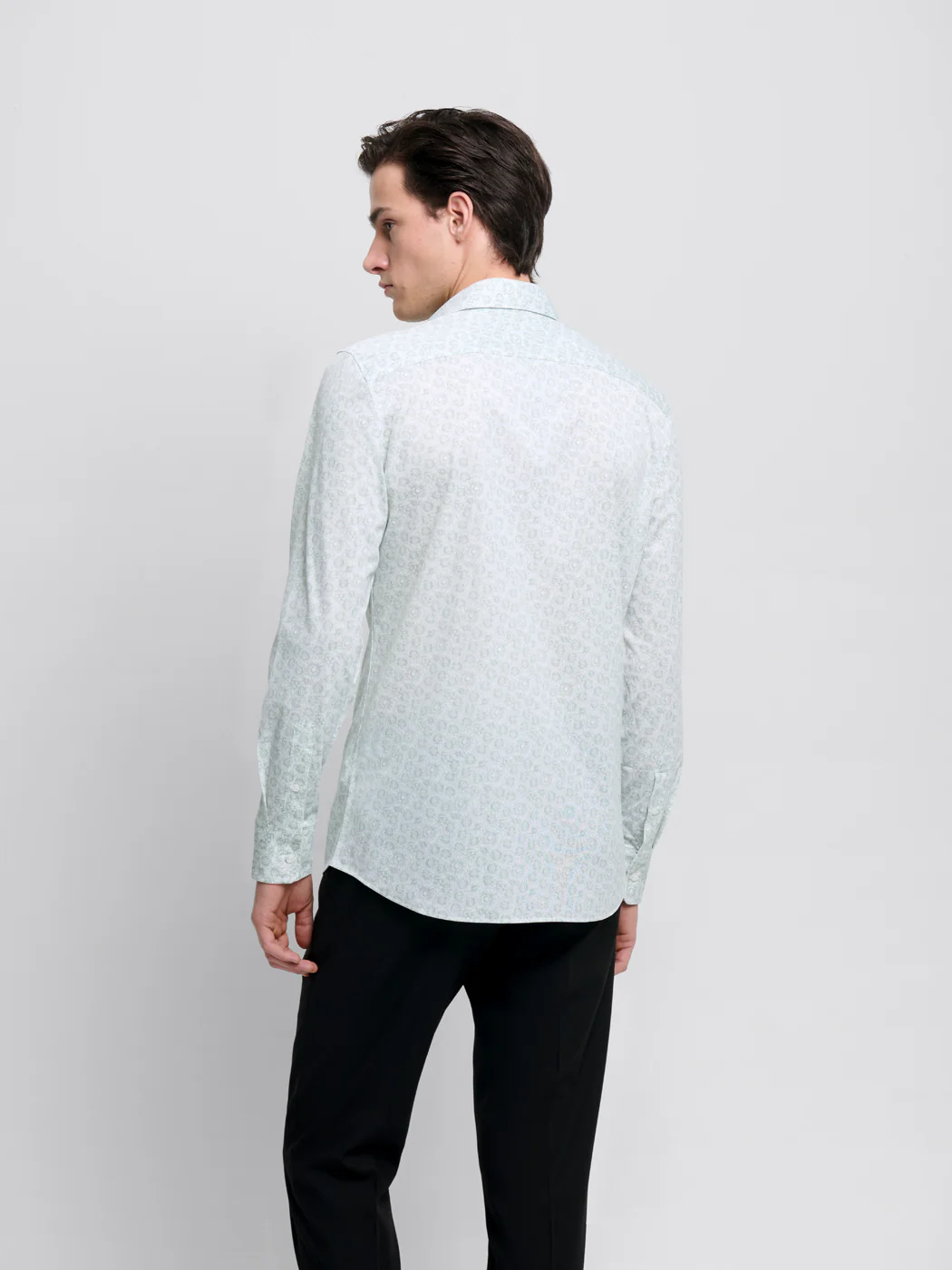 Chemise extraslim Ă motifs - Image 2