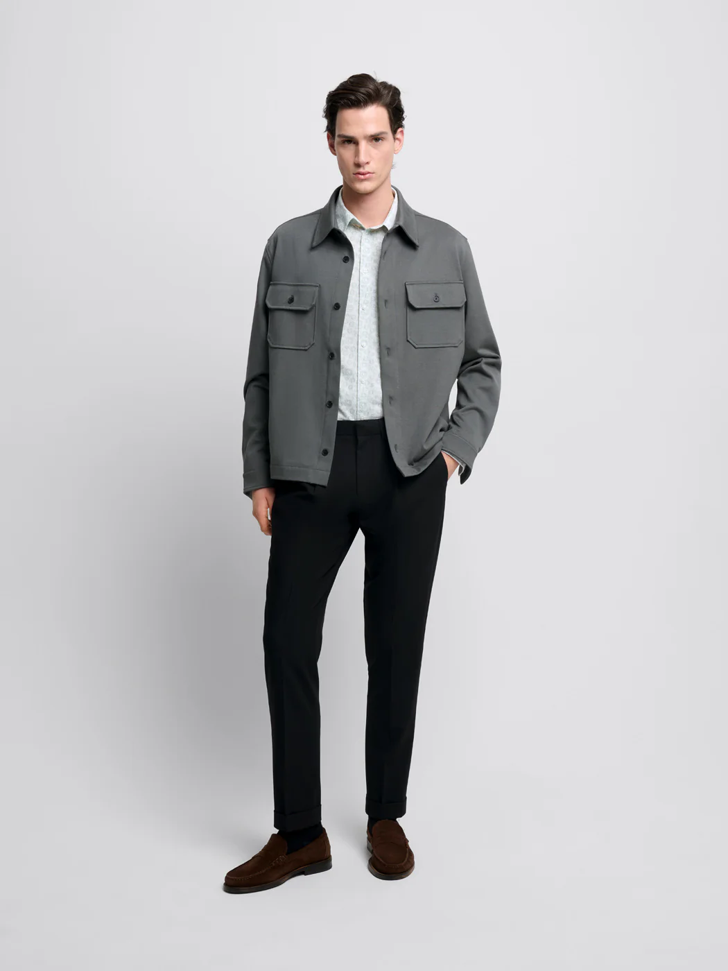 Chemise extraslim Ă motifs - Image 4