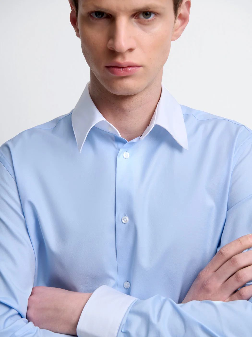 Chemise slim col contrasté - Image 5