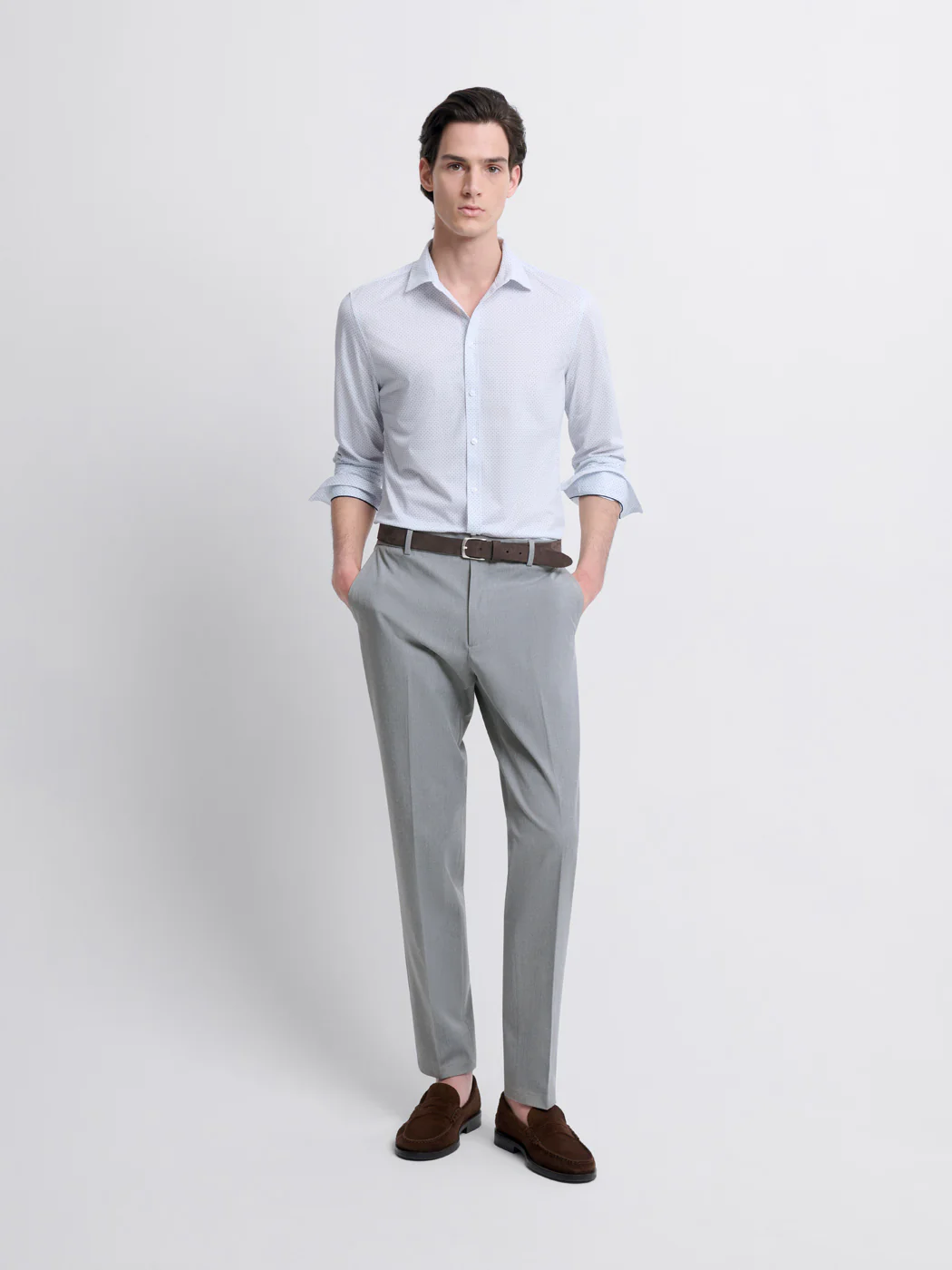 Chemise extraslim à motifs - Image 4