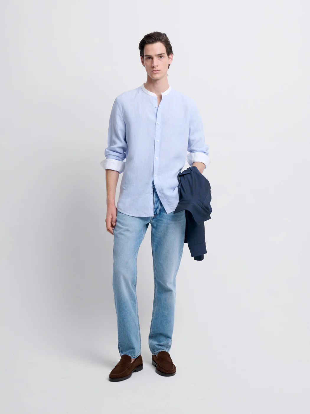 Chemise slim en lin - Image 4