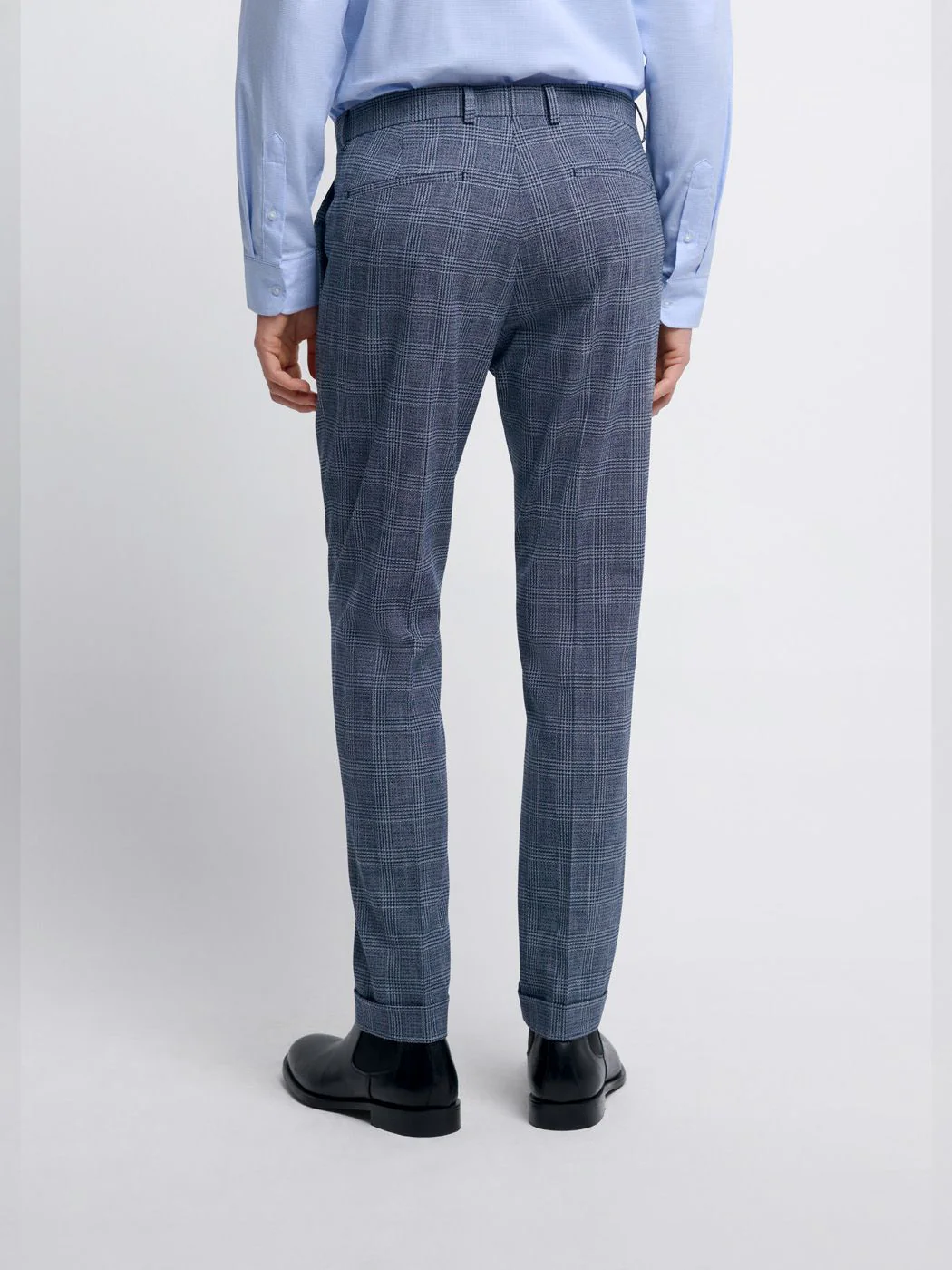 Costume 2 pièces slim bleu nuit à carreaux - Image 6