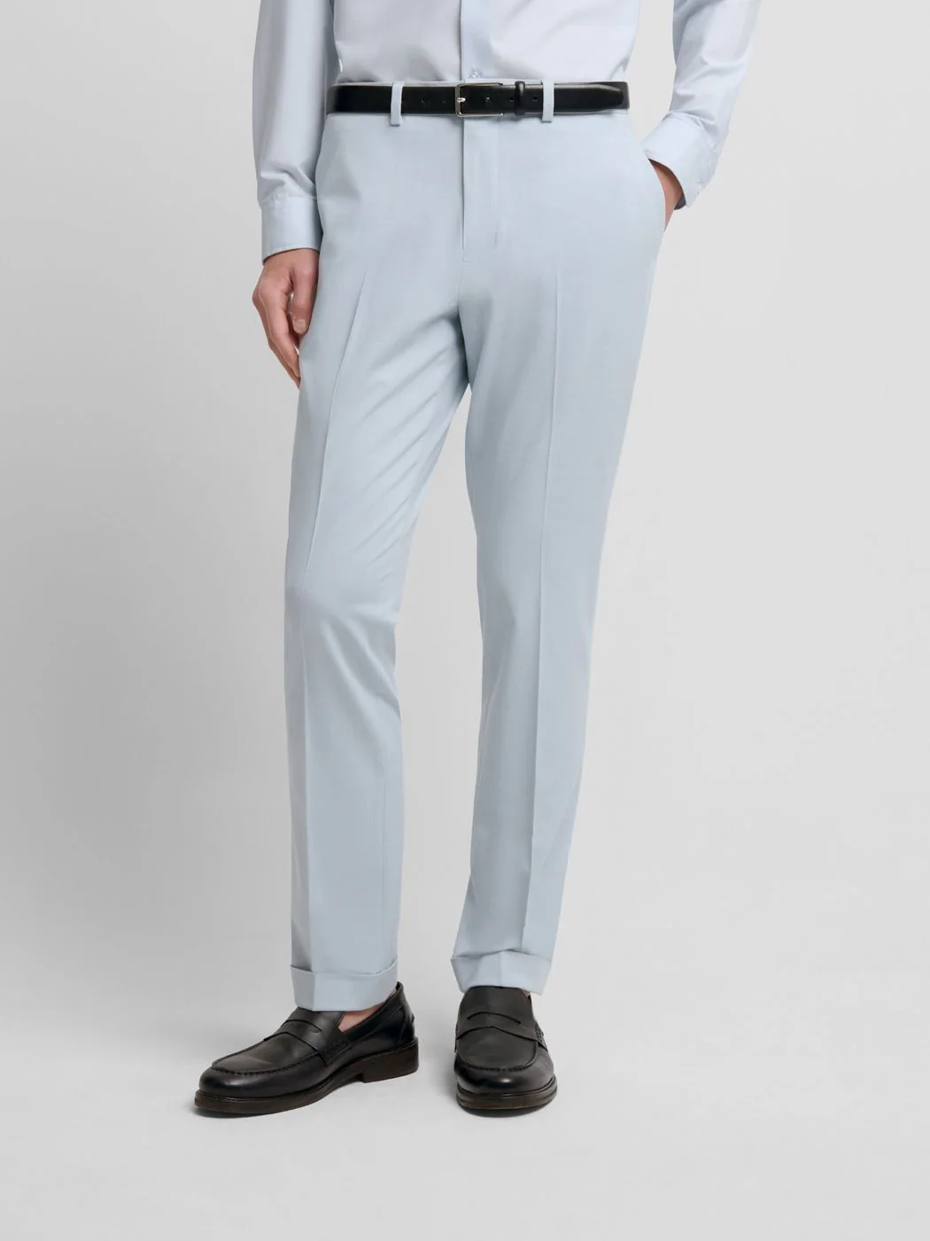 Costume 3 pièces slim bleu clair - Image 6