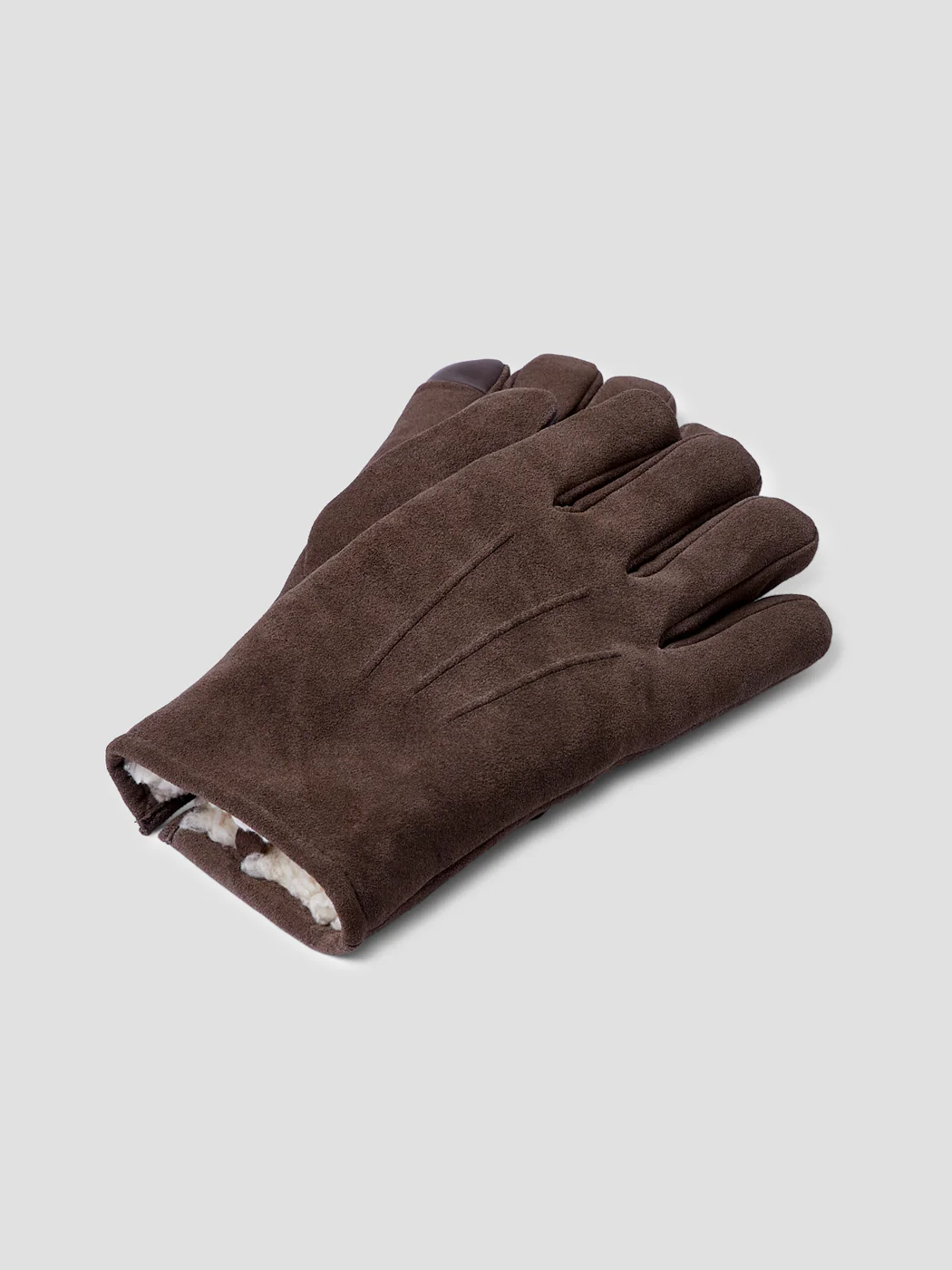 Gants en cuir intérieur sherpa - Image 2