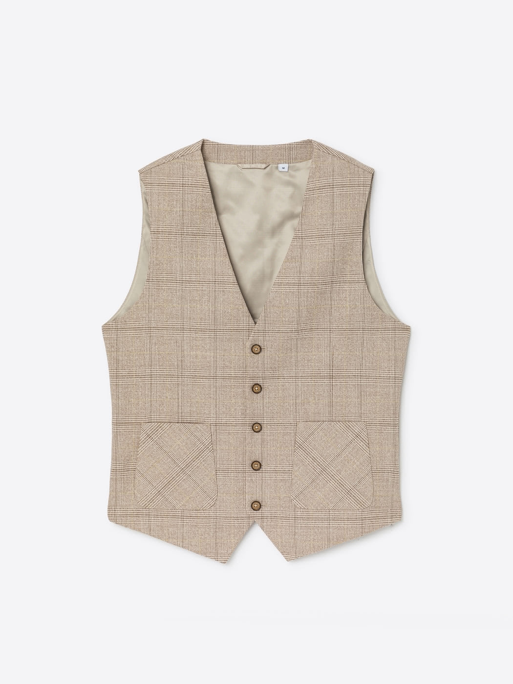 Gilet de costume bistretch Ă carreaux - Image 3