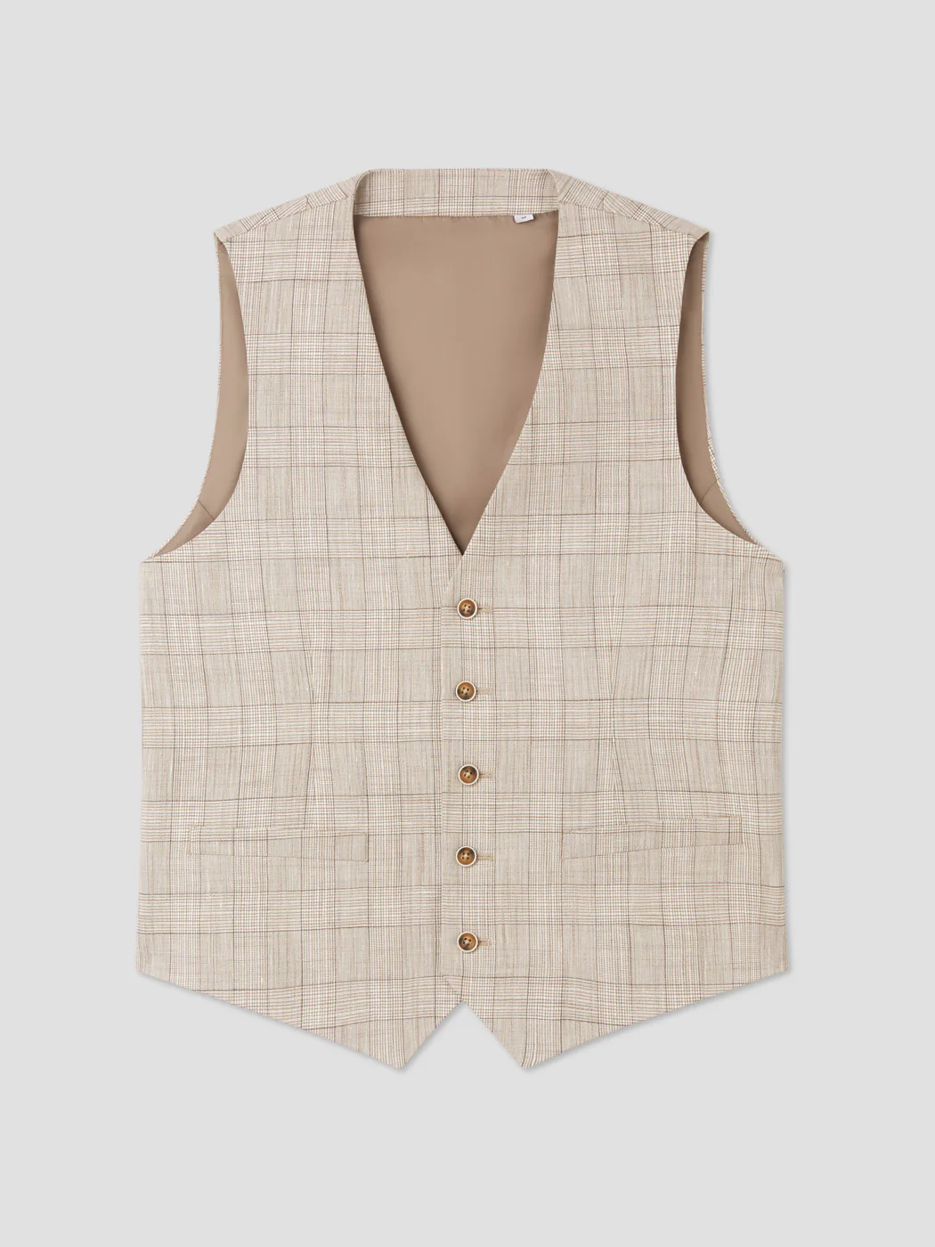Gilet de costume à carreaux - Image 3
