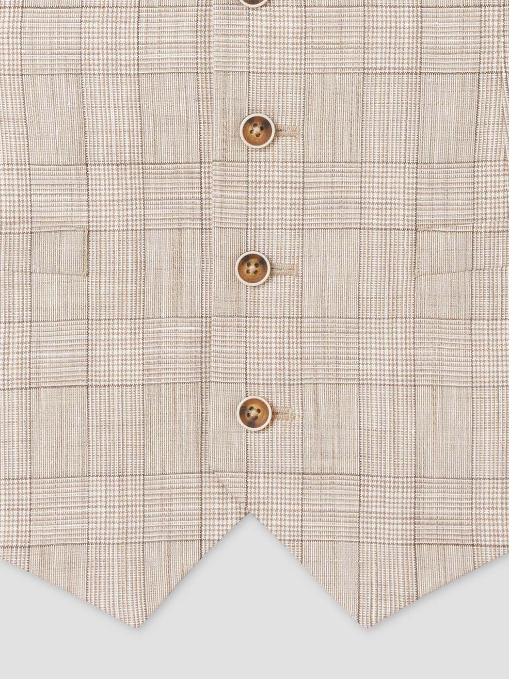 Gilet de costume à carreaux - Image 4
