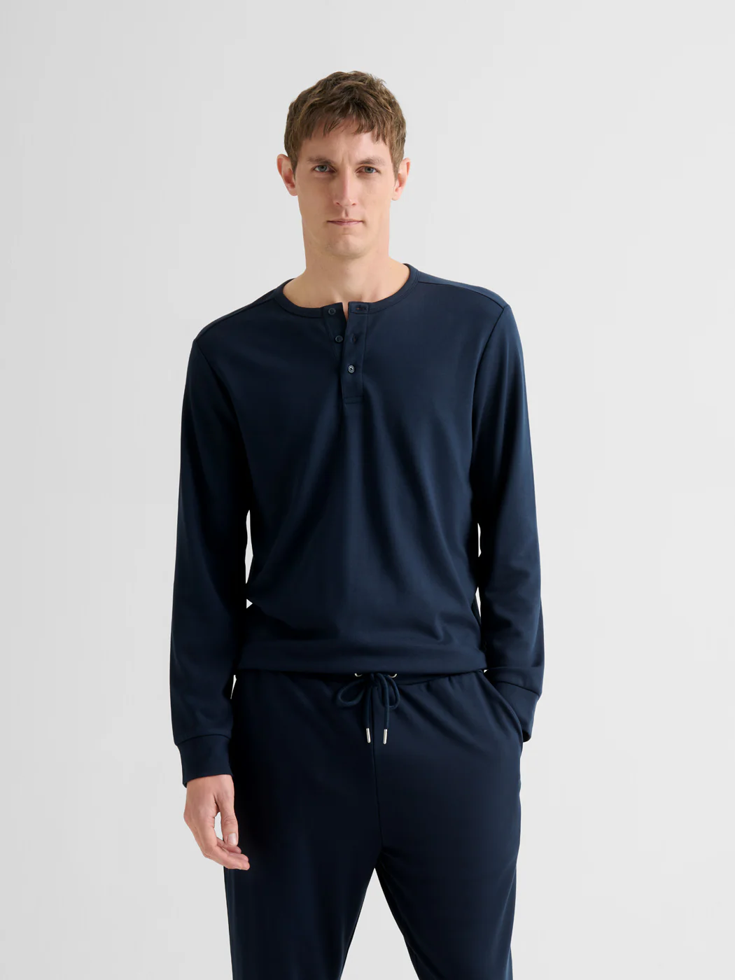 Haut homewear d'intérieur col tunisien