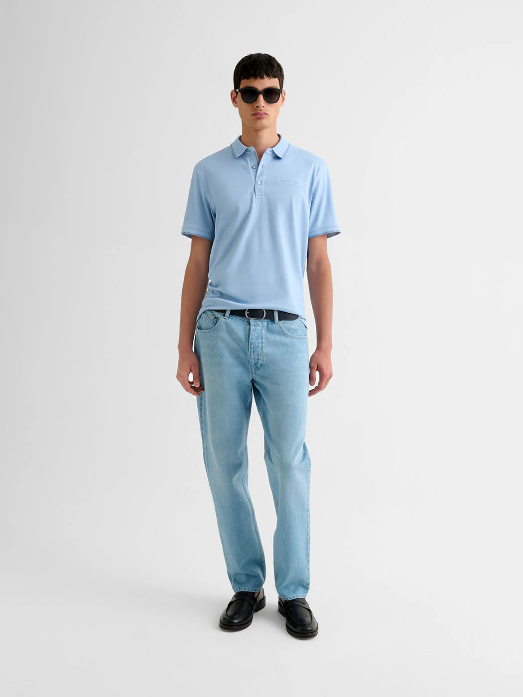 Jean denim regular en coton