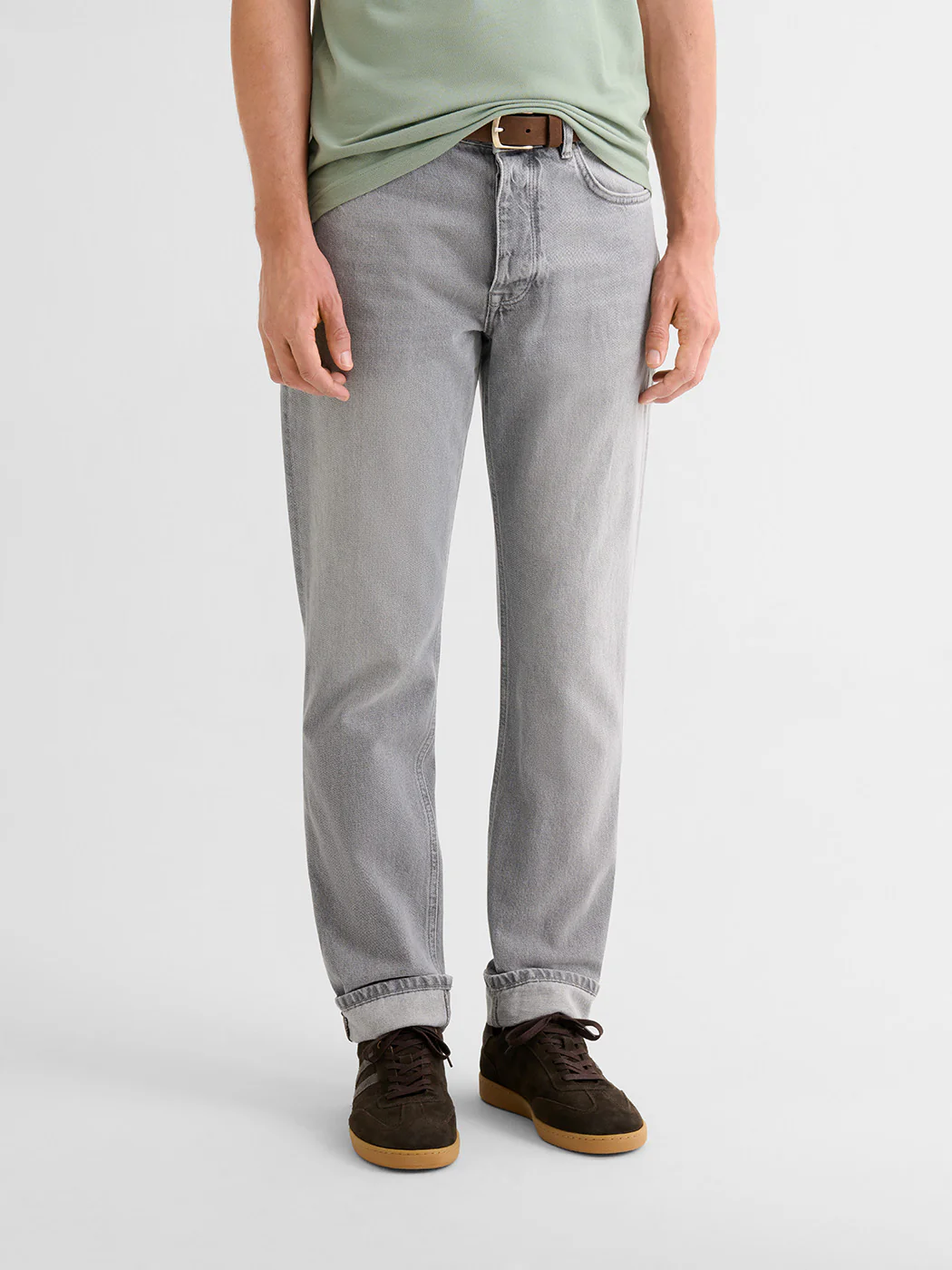 Jean denim regular en coton - Image 2