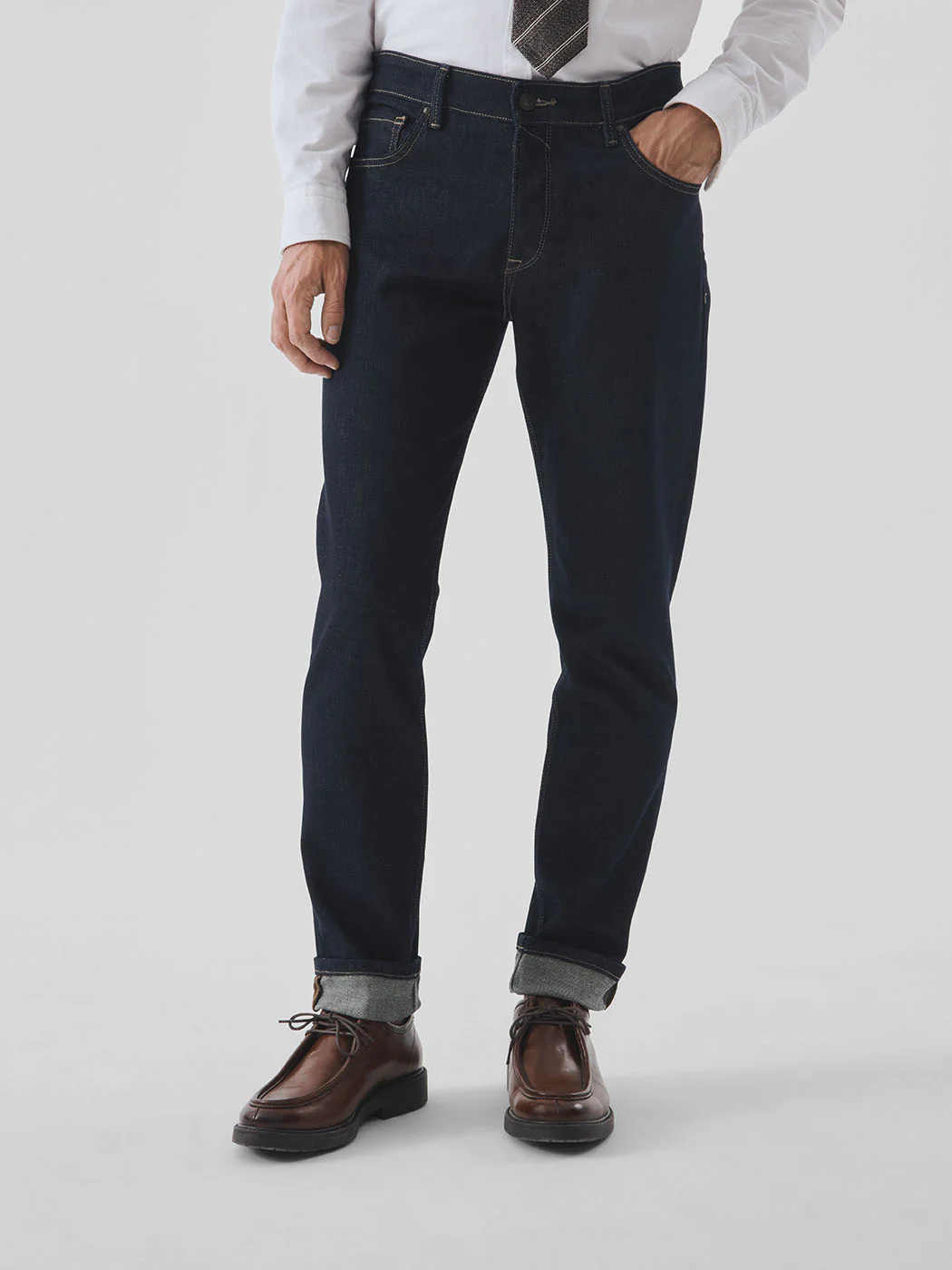 Jean denim regular en coton - Image 2