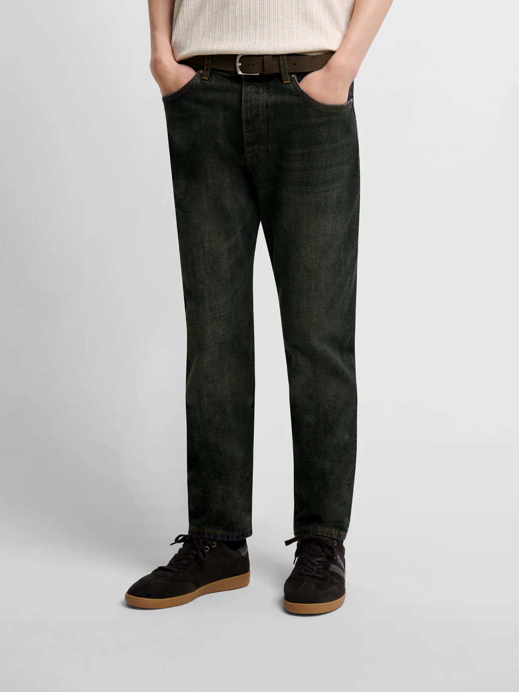 Jean denim regular en coton - Image 2