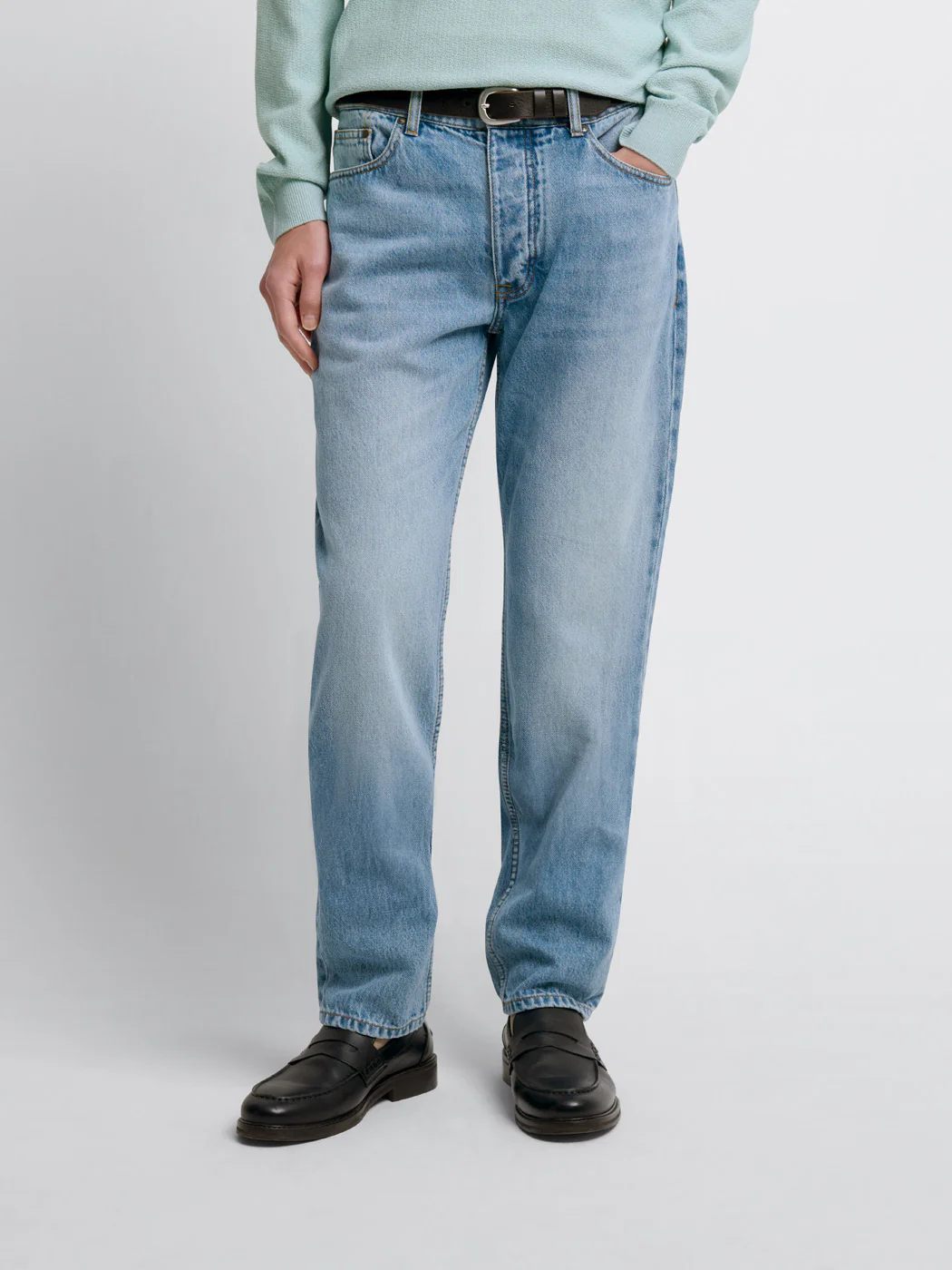 Jean denim regular en coton - Image 2