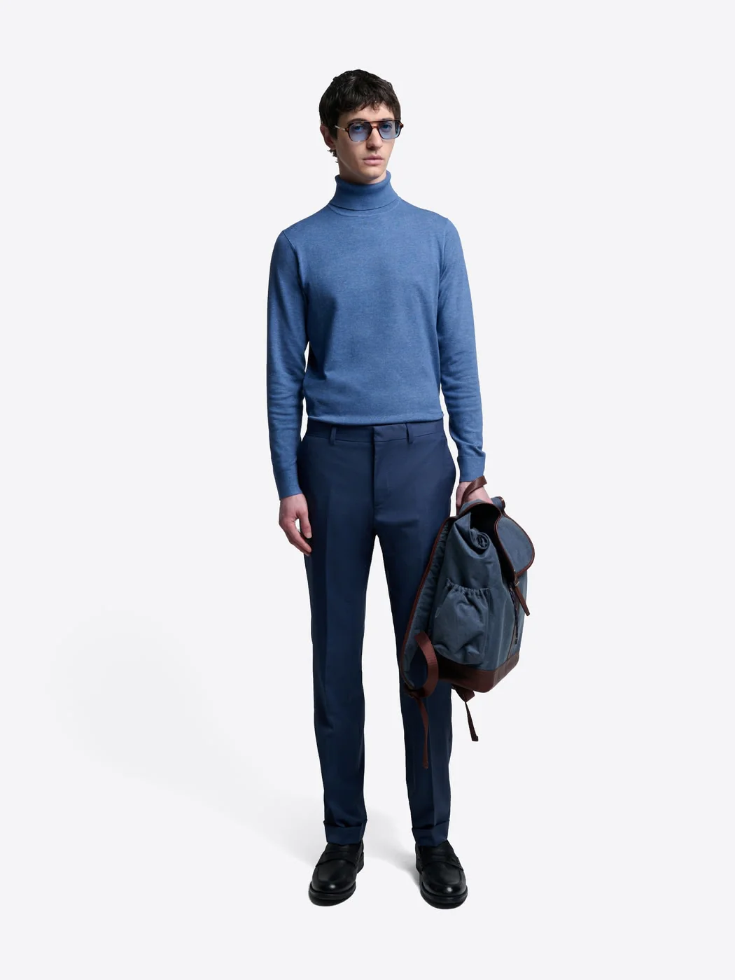 Pantalon de costume slim en laine
