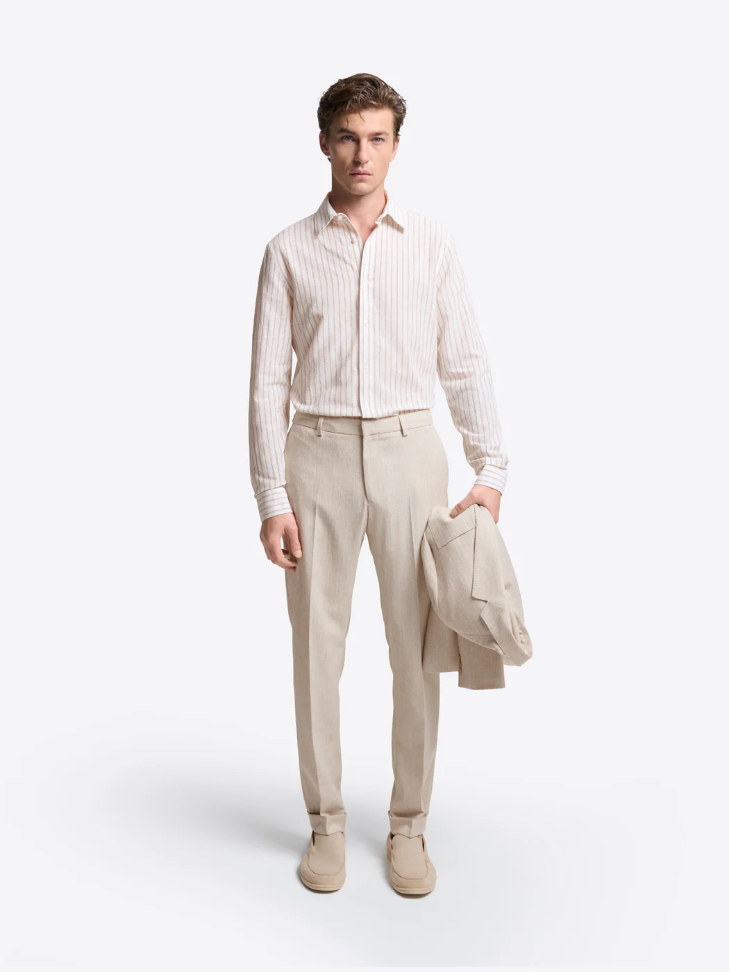 Pantalon de costume slim à motif