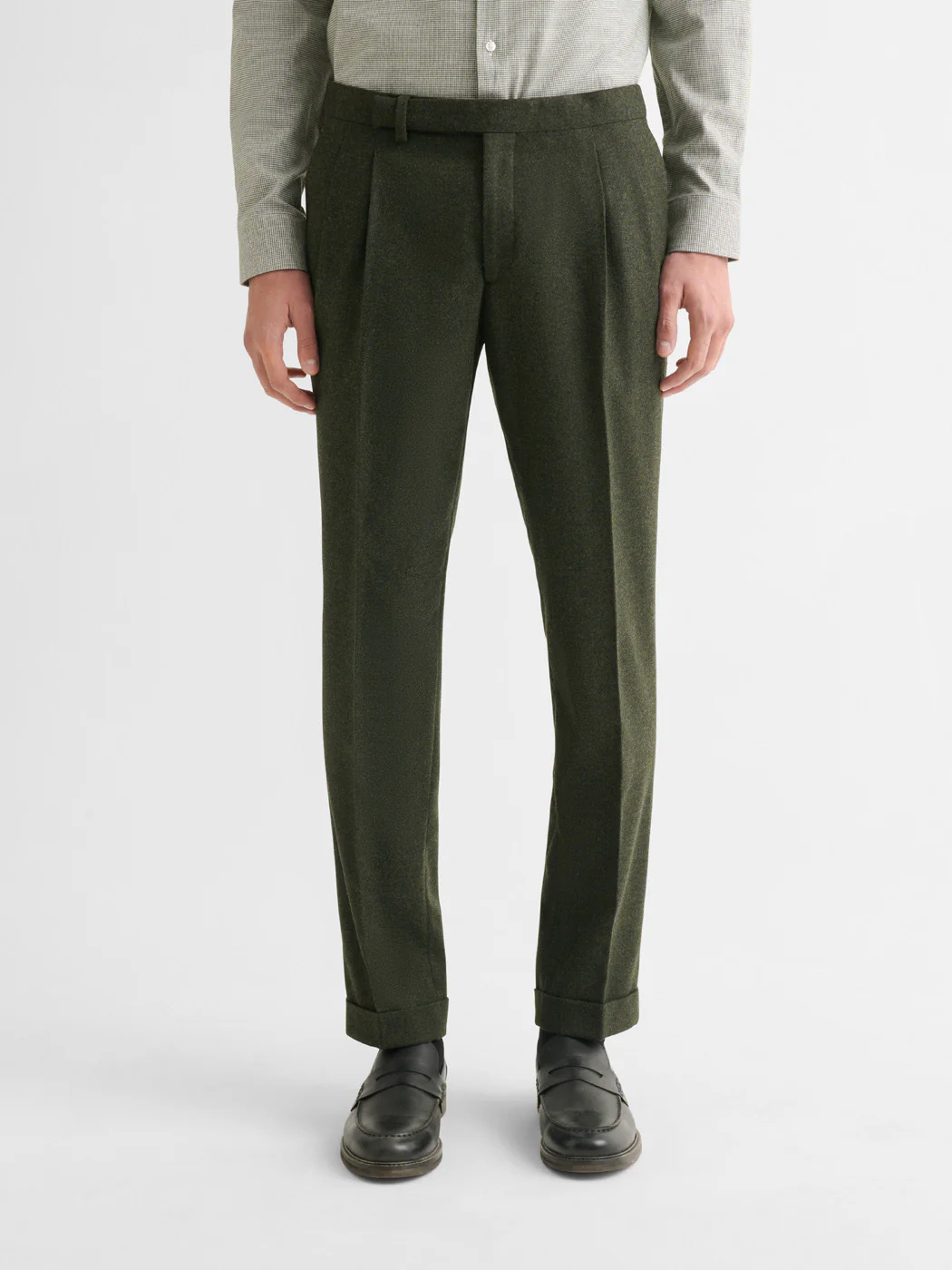 Pantalon de costume slim à pinces - Image 2