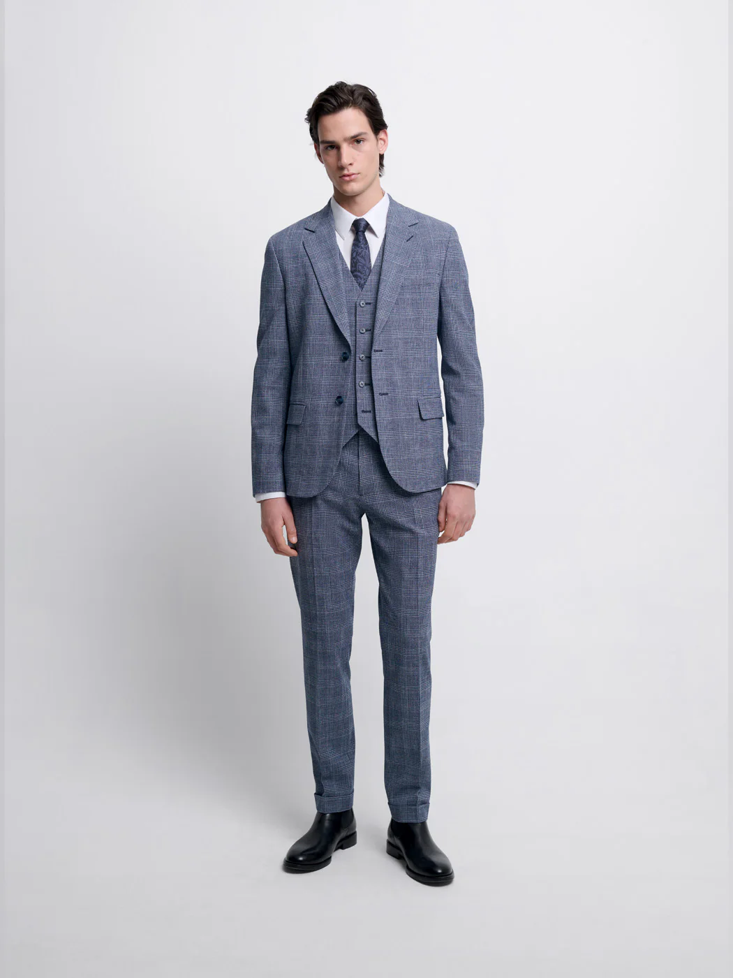 Pantalon de costume slim Ă carreaux - Image 5