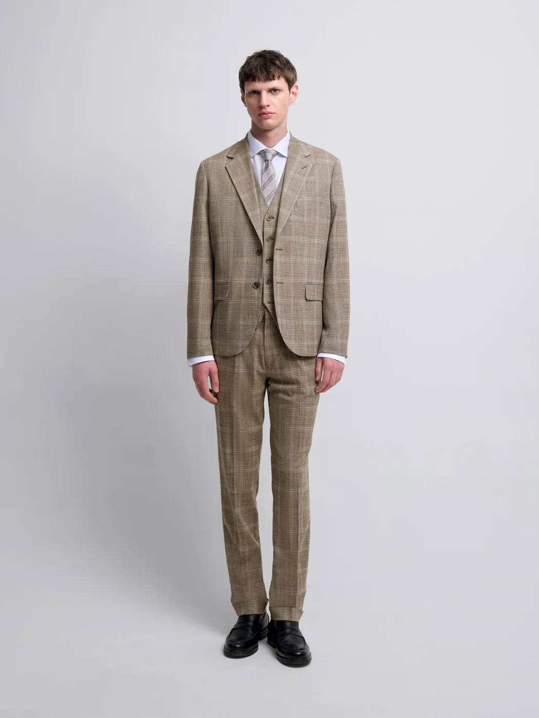 Pantalon de costume slim à carreaux - Image 5