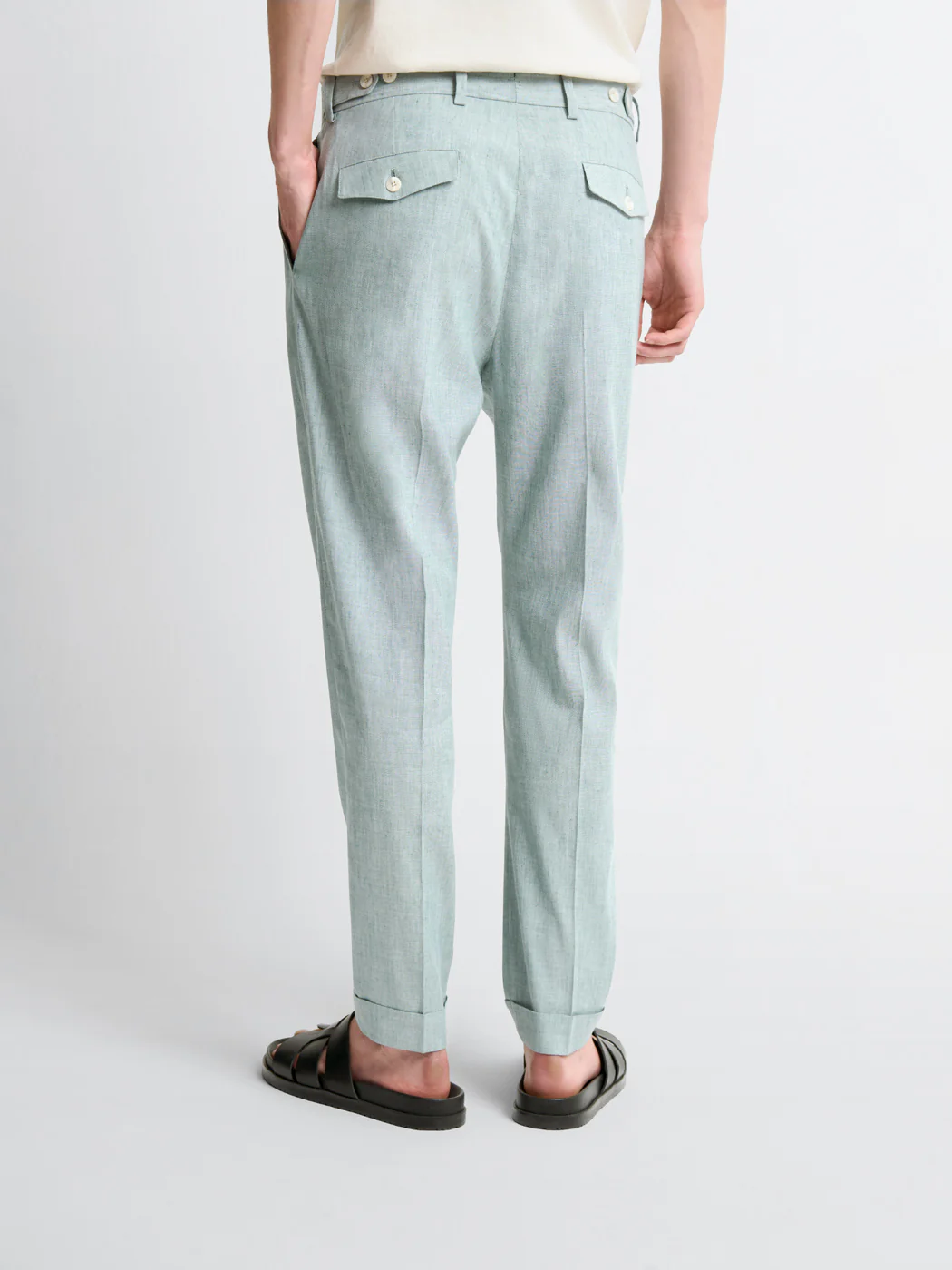 Pantalon de costume en lin mélangé - Image 4