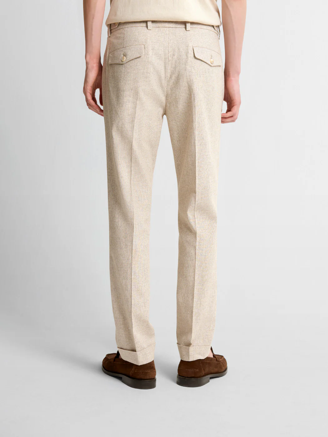 Pantalon de costume slim à motif - Image 3