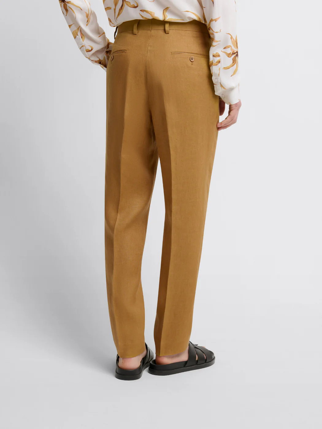 Pantalon de costume regular en lin - Image 4