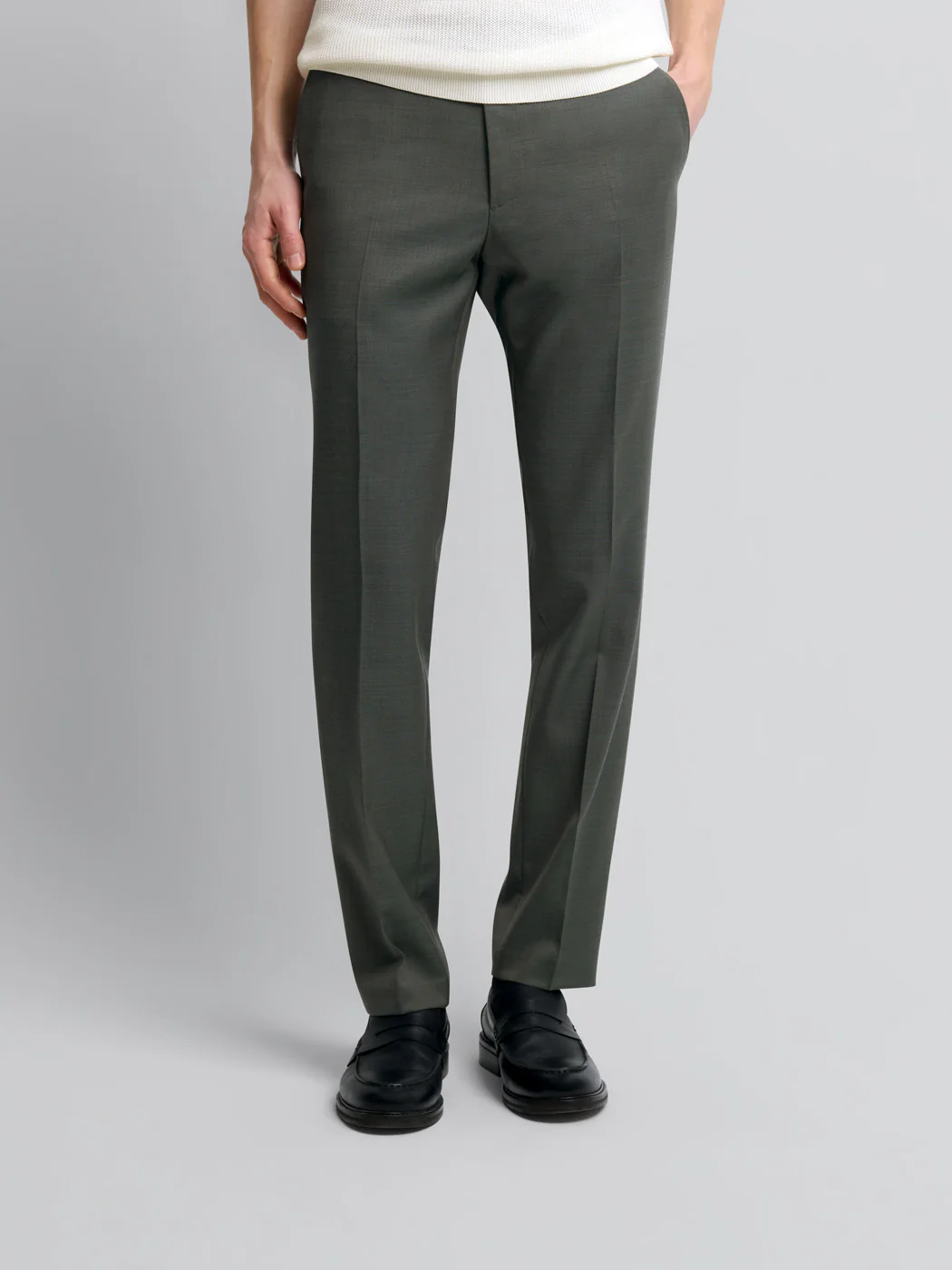 Pantalon de costume slim en laine - Image 2