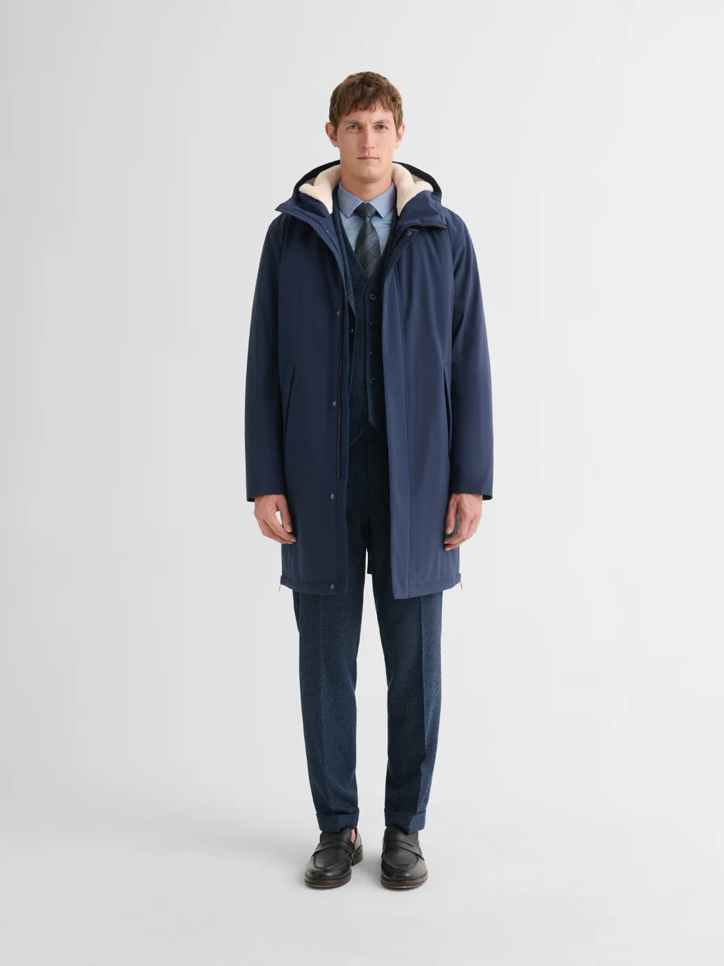Parka déperlante à capuche sherpa - Image 4
