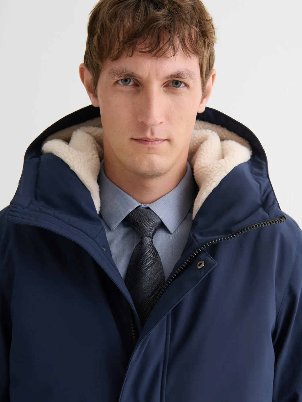 Parka déperlante à capuche sherpa - Image 5