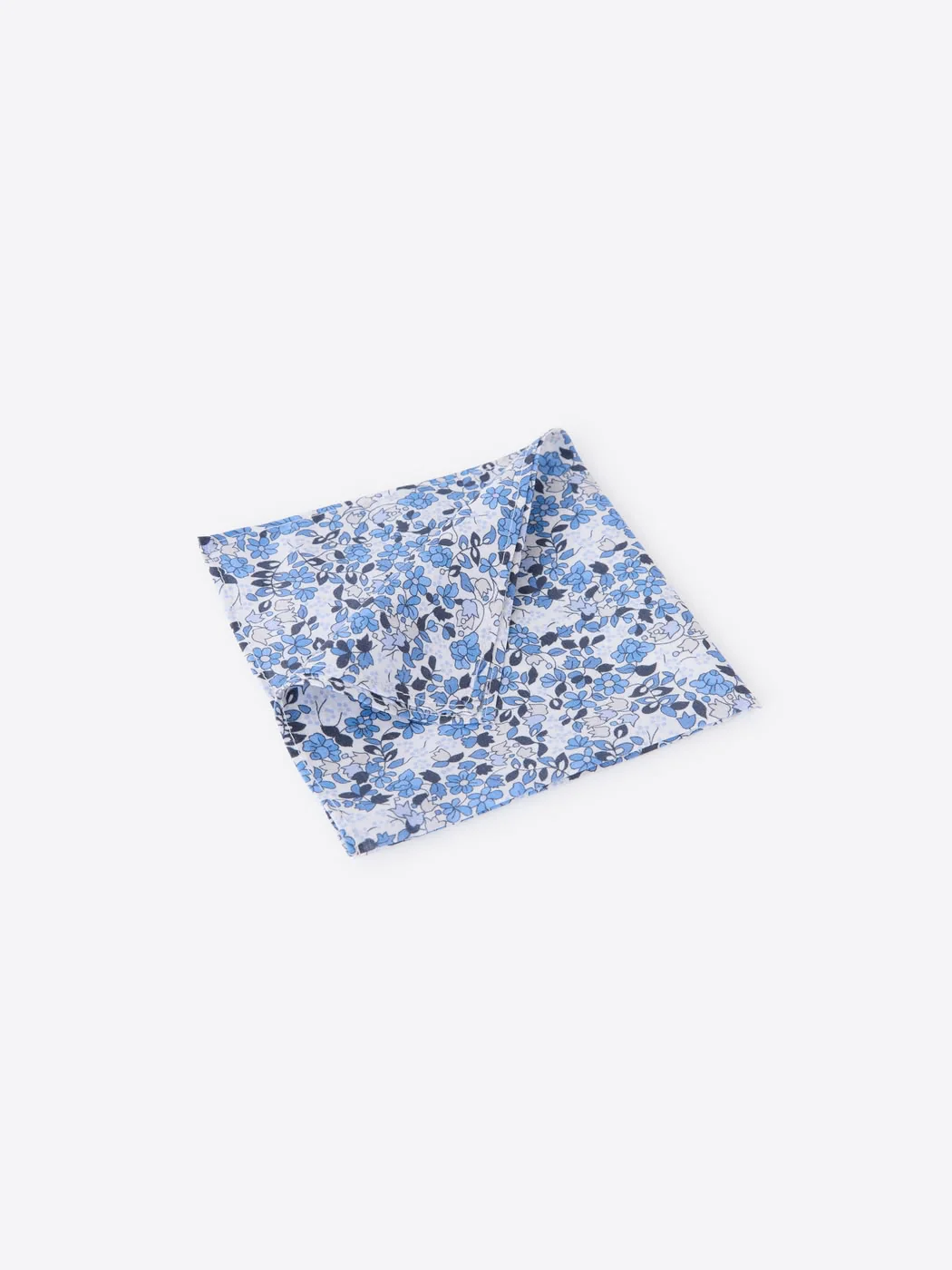 Pochette de costume fleuri en coton