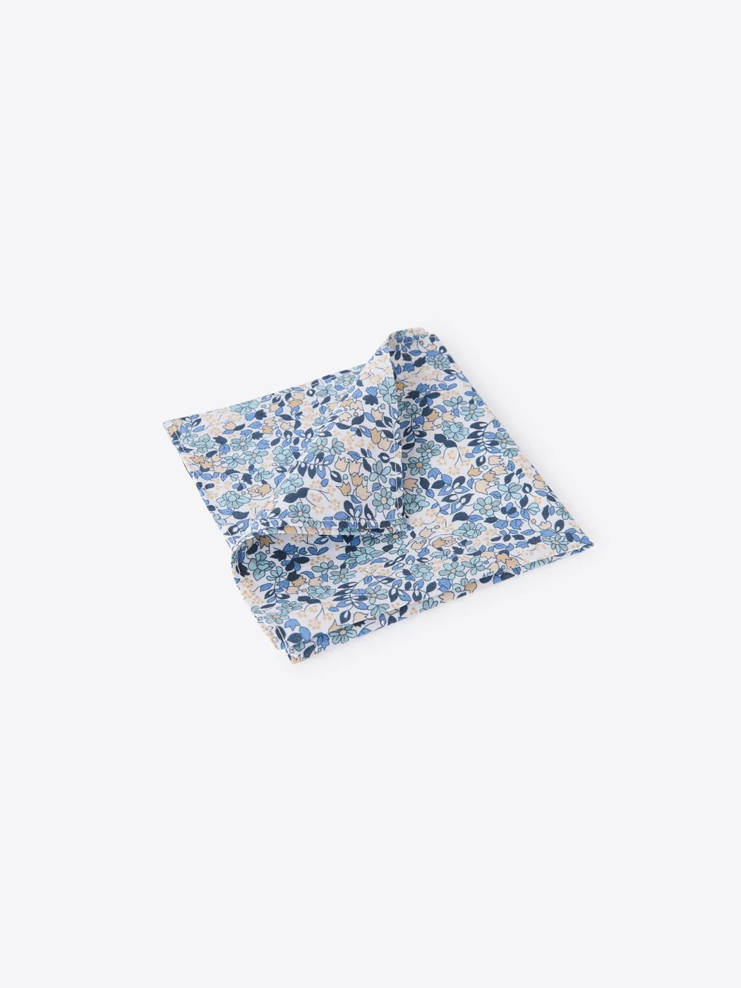 Pochette de costume fleuri en coton